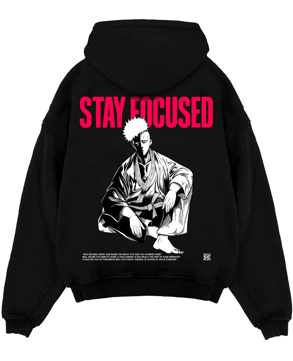 Morukai "Saitama Stay Focused" One Punch Man Unisex Hoodie