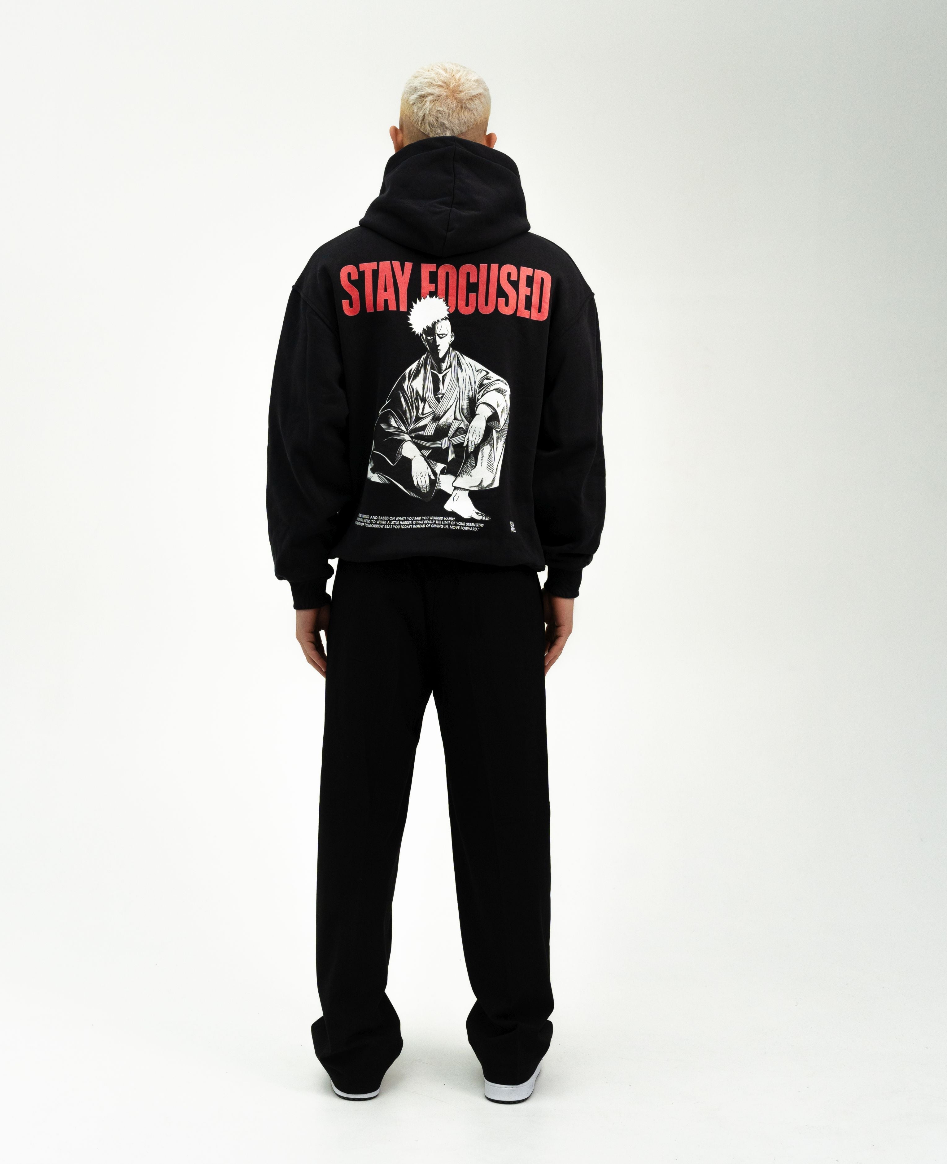 Morukai "Saitama Stay Focused" One Punch Man Unisex Hoodie