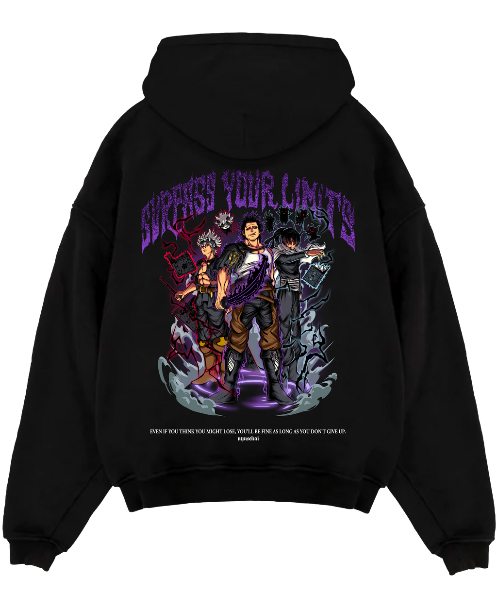 Morukai "Yami X Asta X Nacht - Black Clover Hoodie
