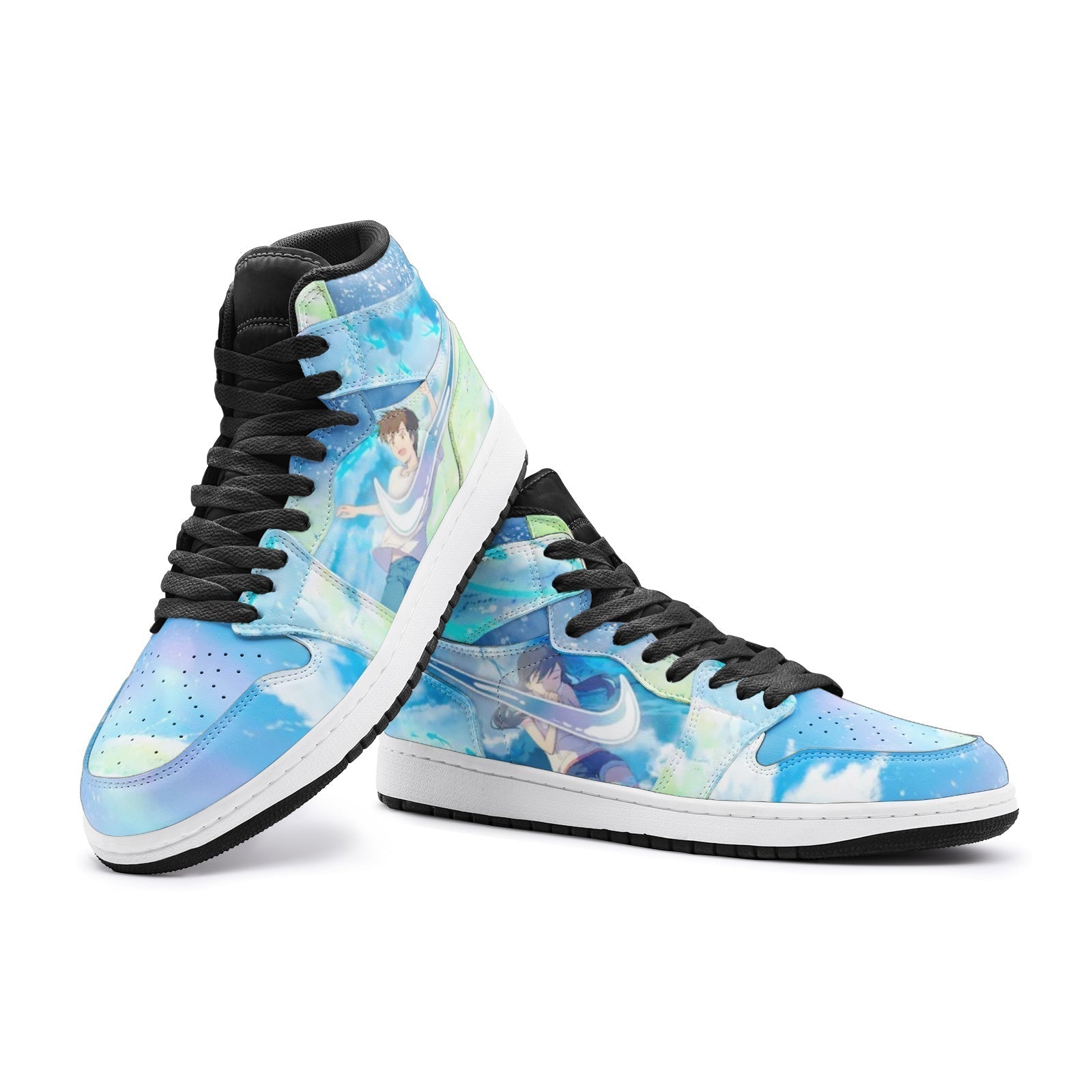 Morukai "Amano Hina and Morishima Hodaka Weathering with You Mid 1 Basketball Shoes