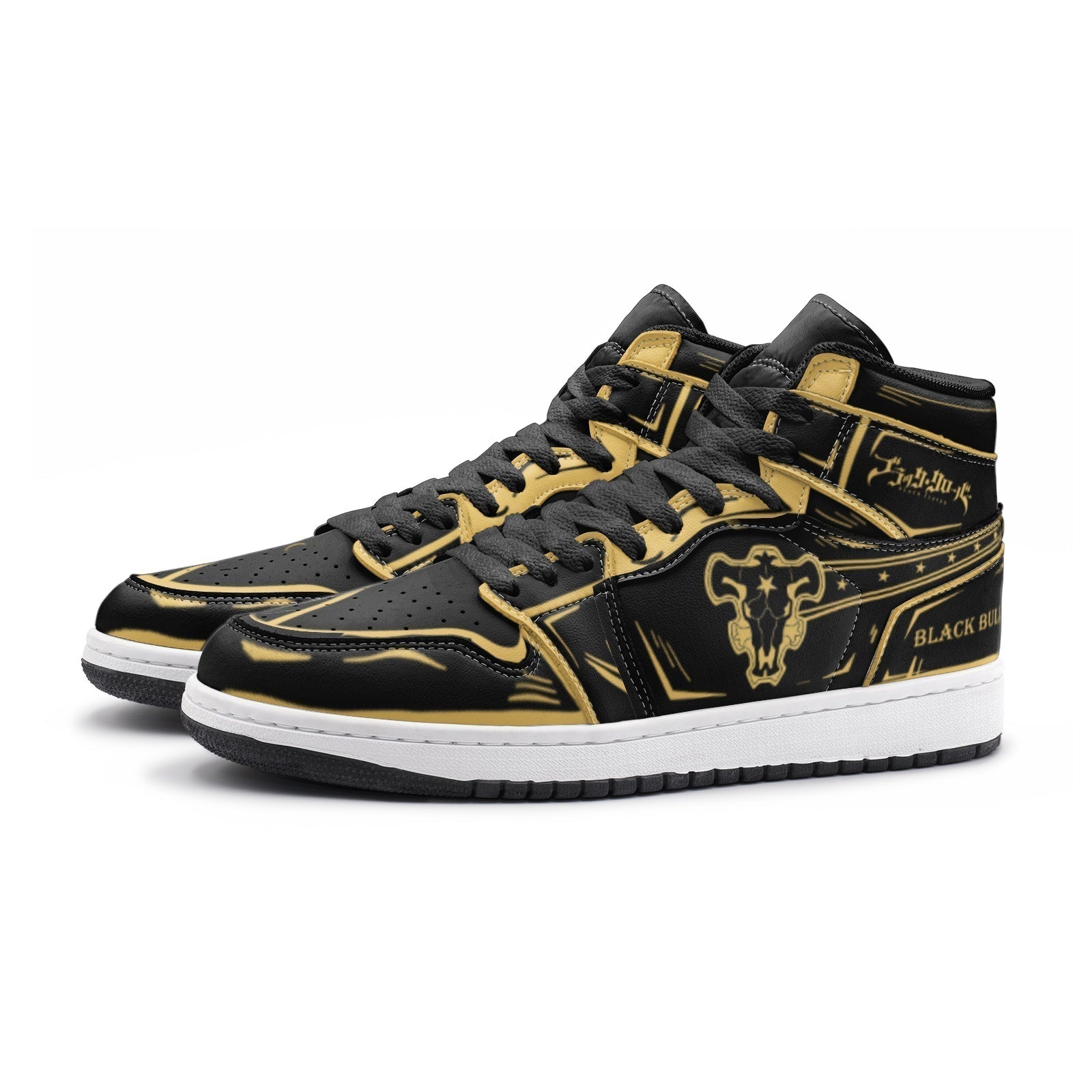 Morukai "Black Bull Magic Knights Mid 1 Basketball Shoes