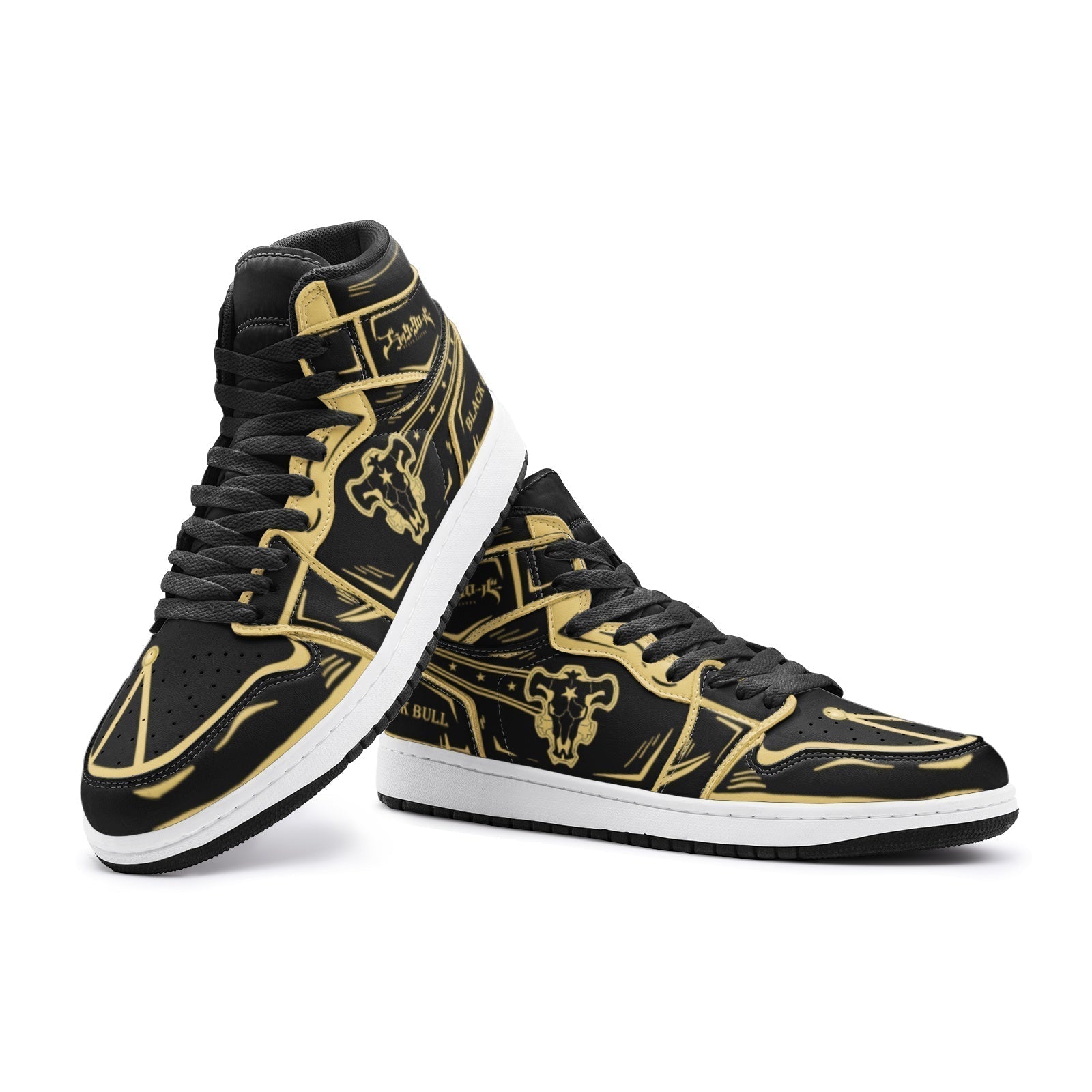 Morukai "Black Bull Magic Knights Mid 1 Basketball Shoes
