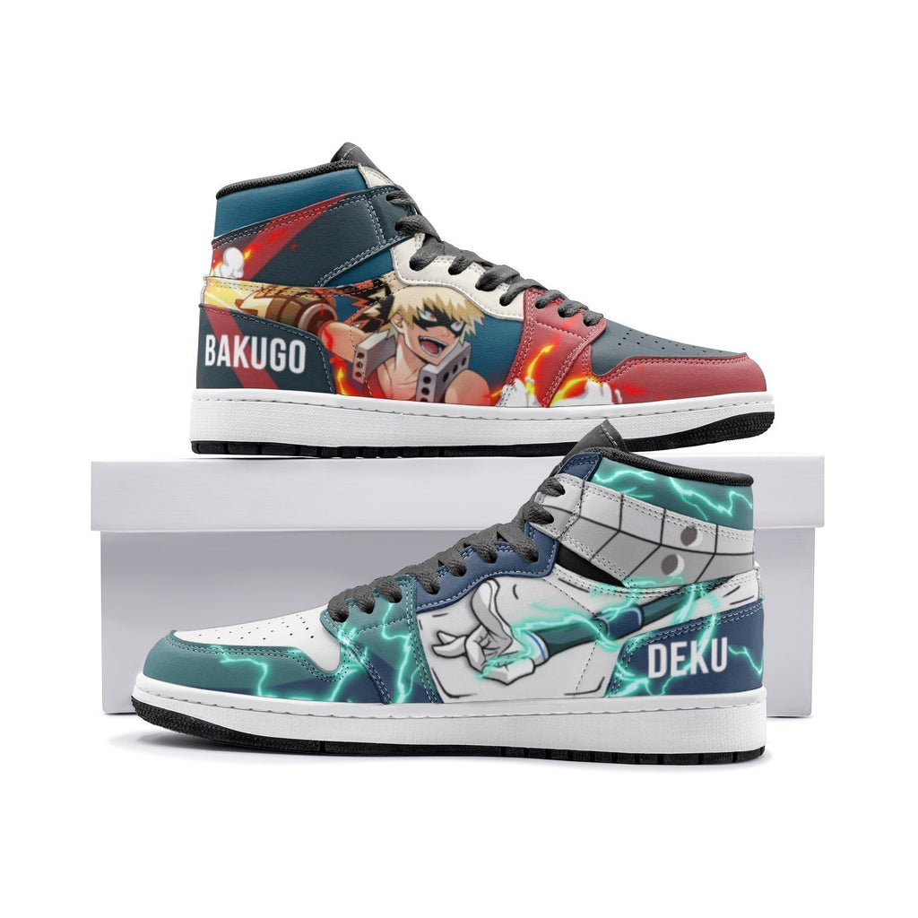 Morukai "Deku and Bakugo My Hero Academia V2 Mid 1 Basketball Shoes