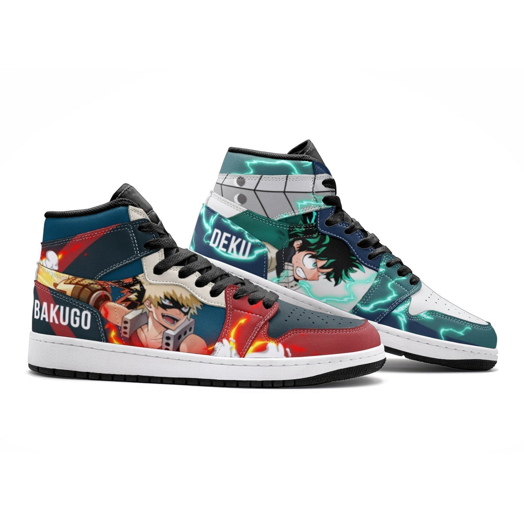 Morukai "Deku and Bakugo My Hero Academia V2 Mid 1 Basketball Shoes