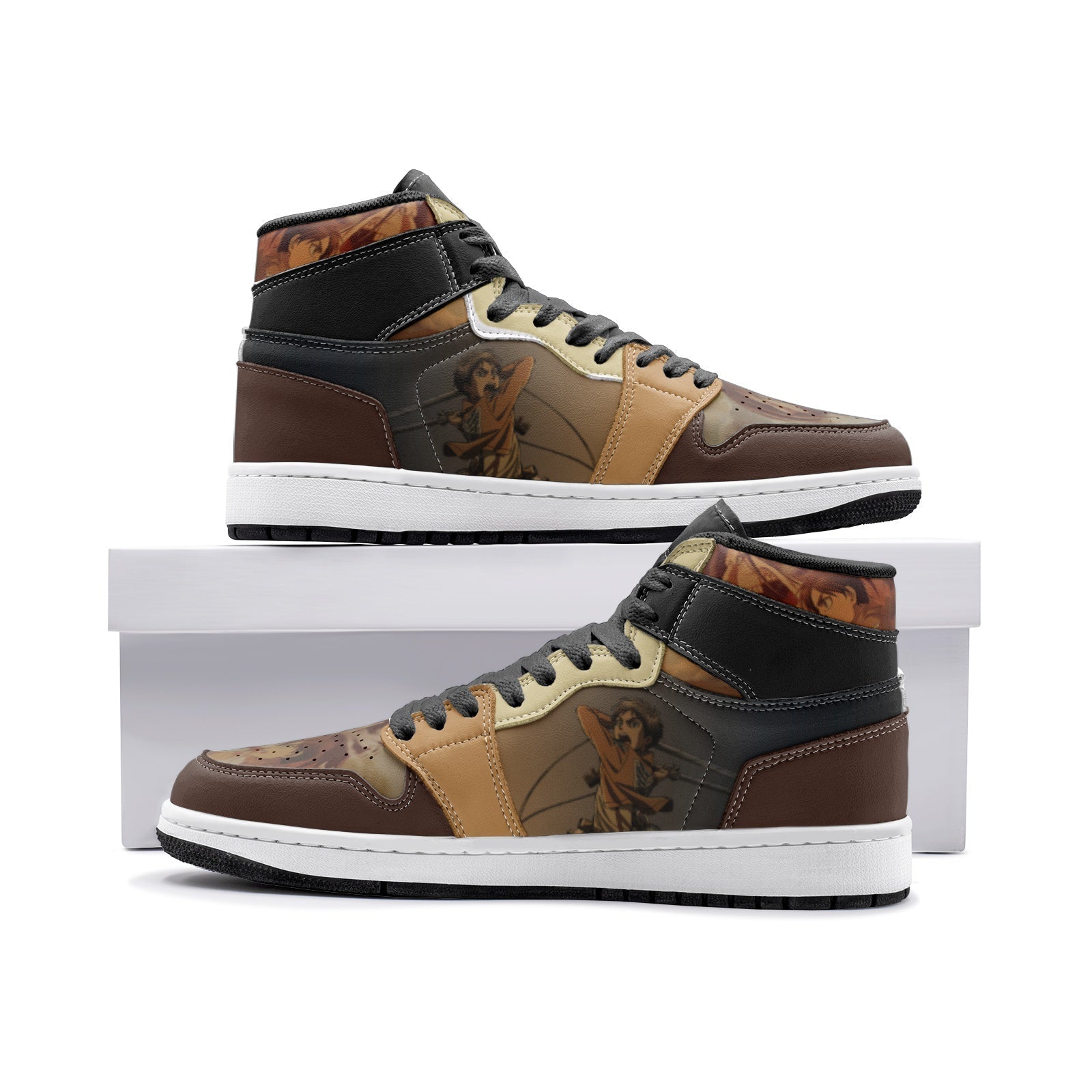 Morukai "Eren Yeager Attack on Titan Mid 1 Basketball Shoes
