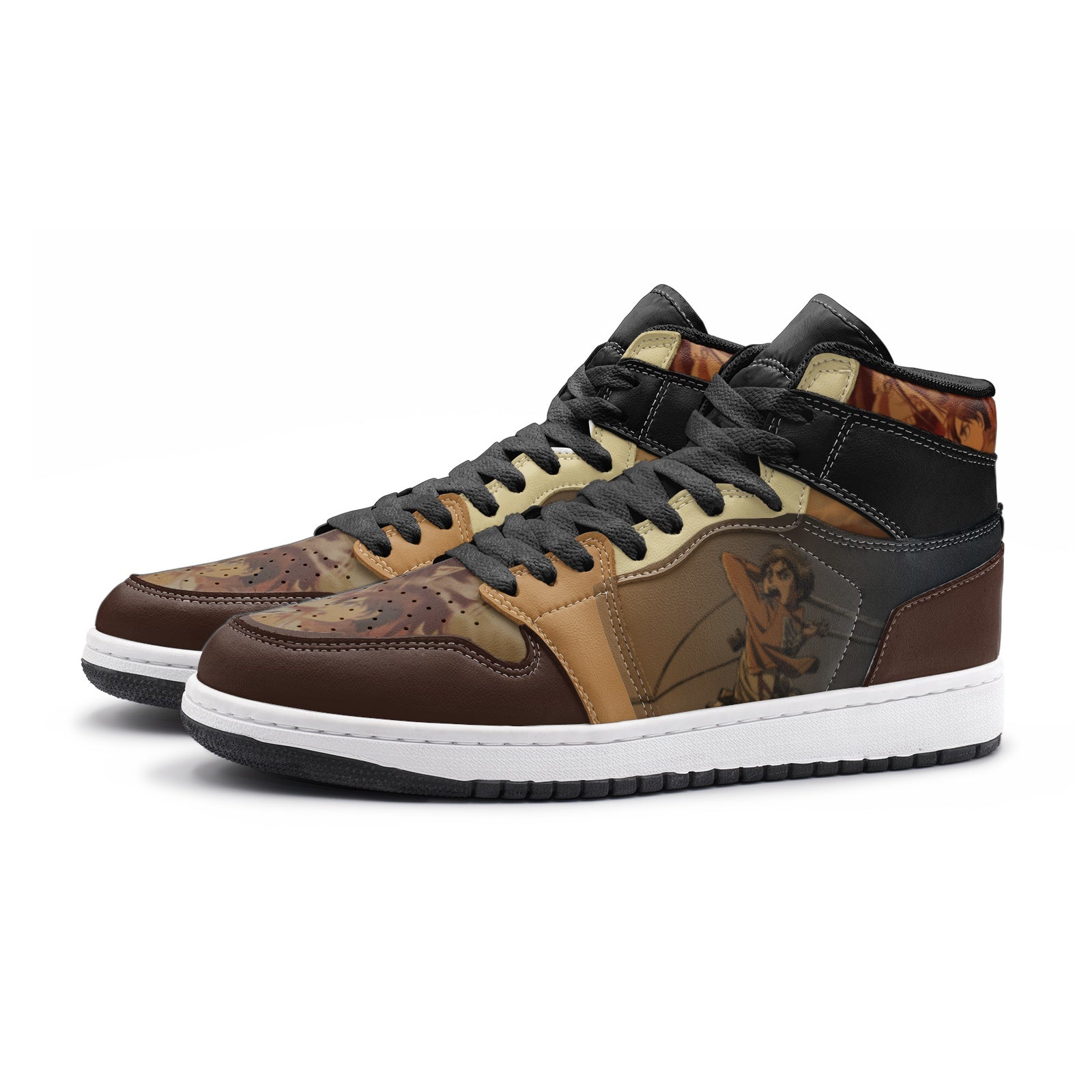 Morukai "Eren Yeager Attack on Titan Mid 1 Basketball Shoes