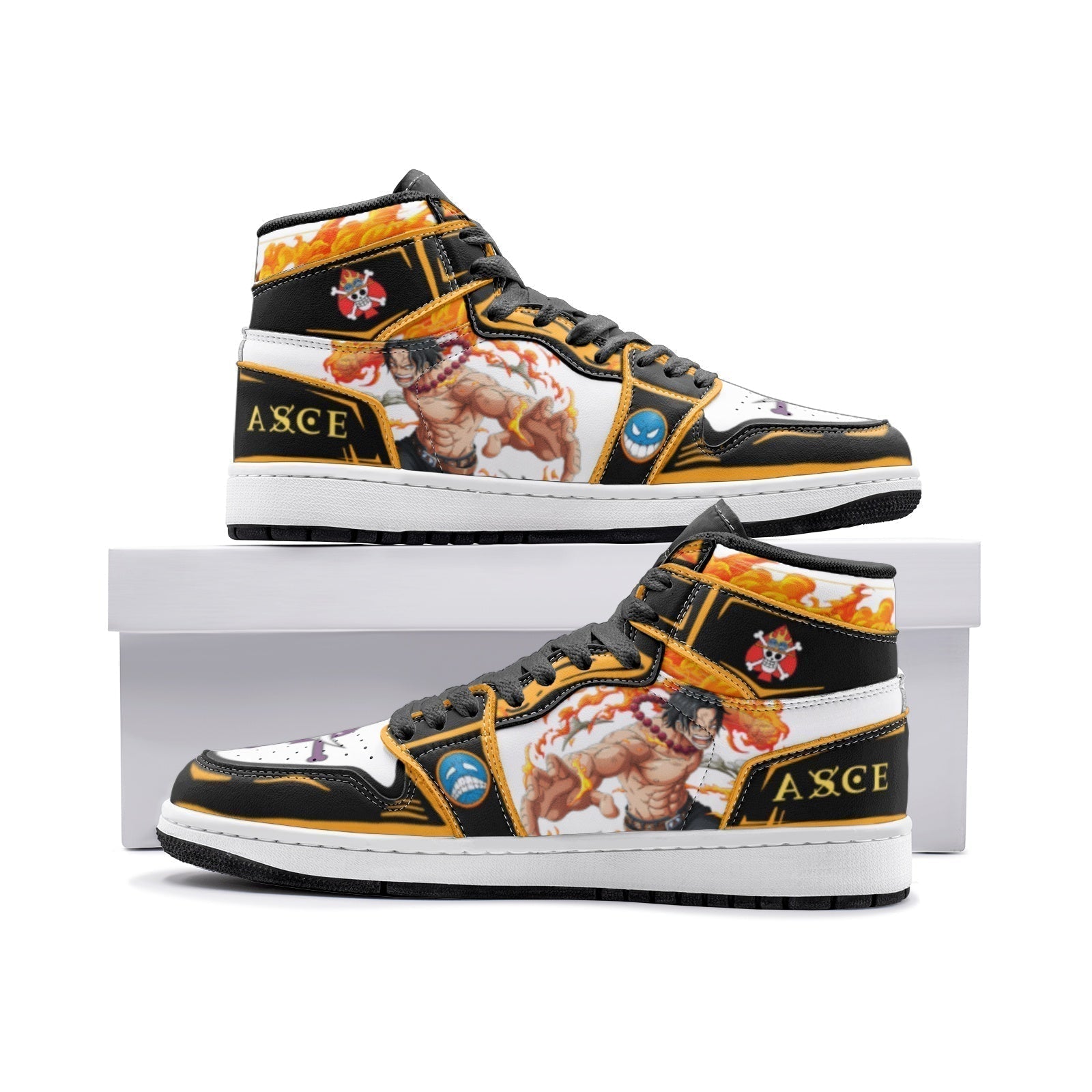 Morukai "Fire Fist Ace One Piece Mid 1 Basketball Shoes