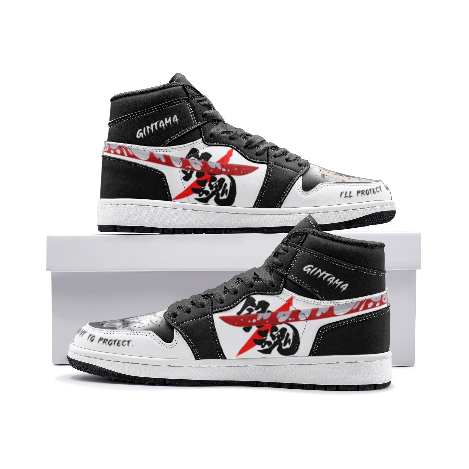 Morukai "I'll Protect What I Want to Gintama Mid 1 Basketball Shoes