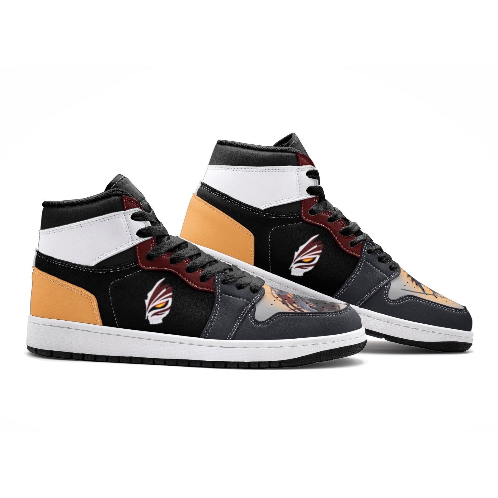 Morukai "Ichigo Kurosaki Bleach Mid 1 Basketball Shoes