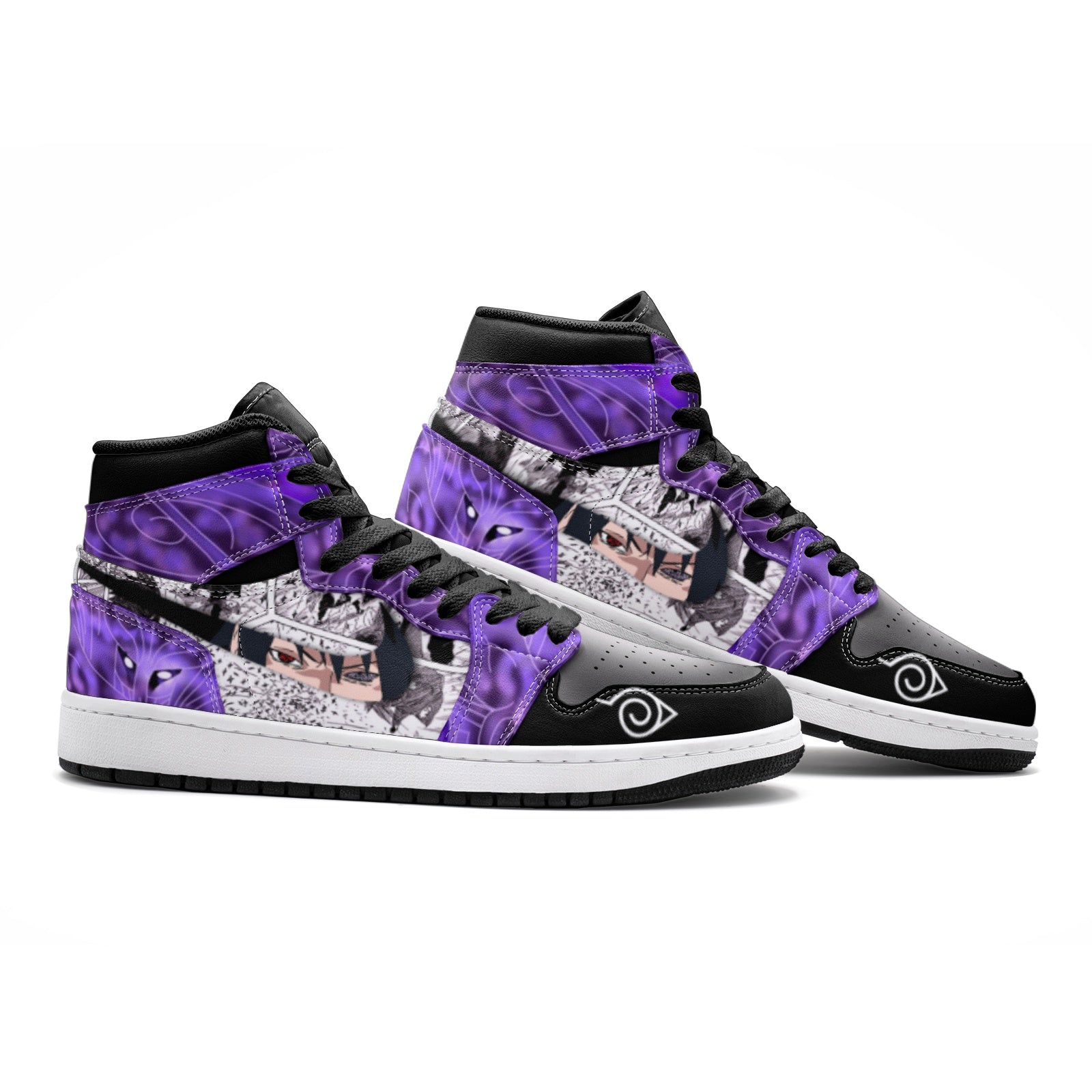 Morukai "Itachi and Sasuke Clan Susano Ninja V2 Mid 1 Basketball Shoes