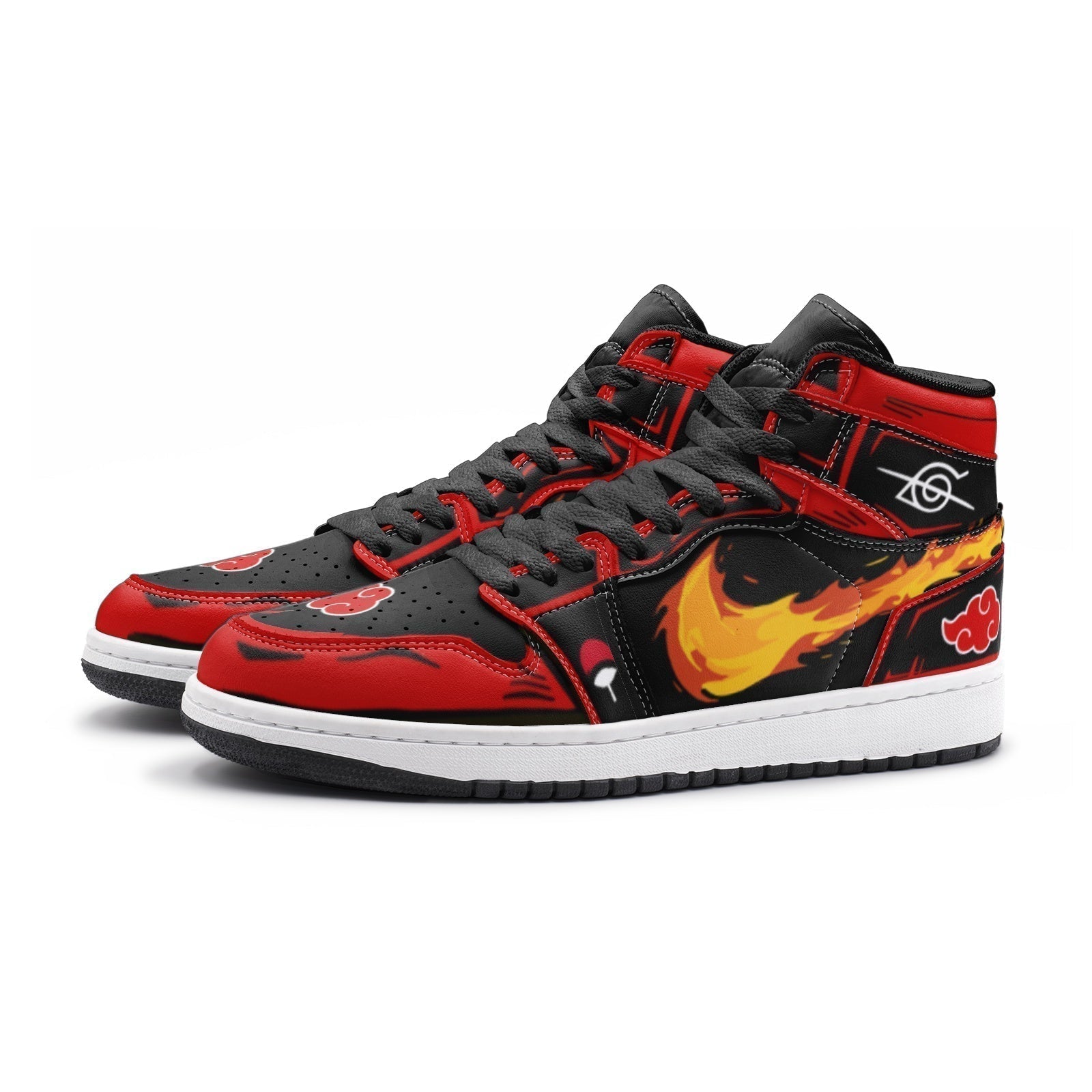 Morukai "Itachi Clan Fireball Red Cloud Ninja Mid 1 Basketball Shoes