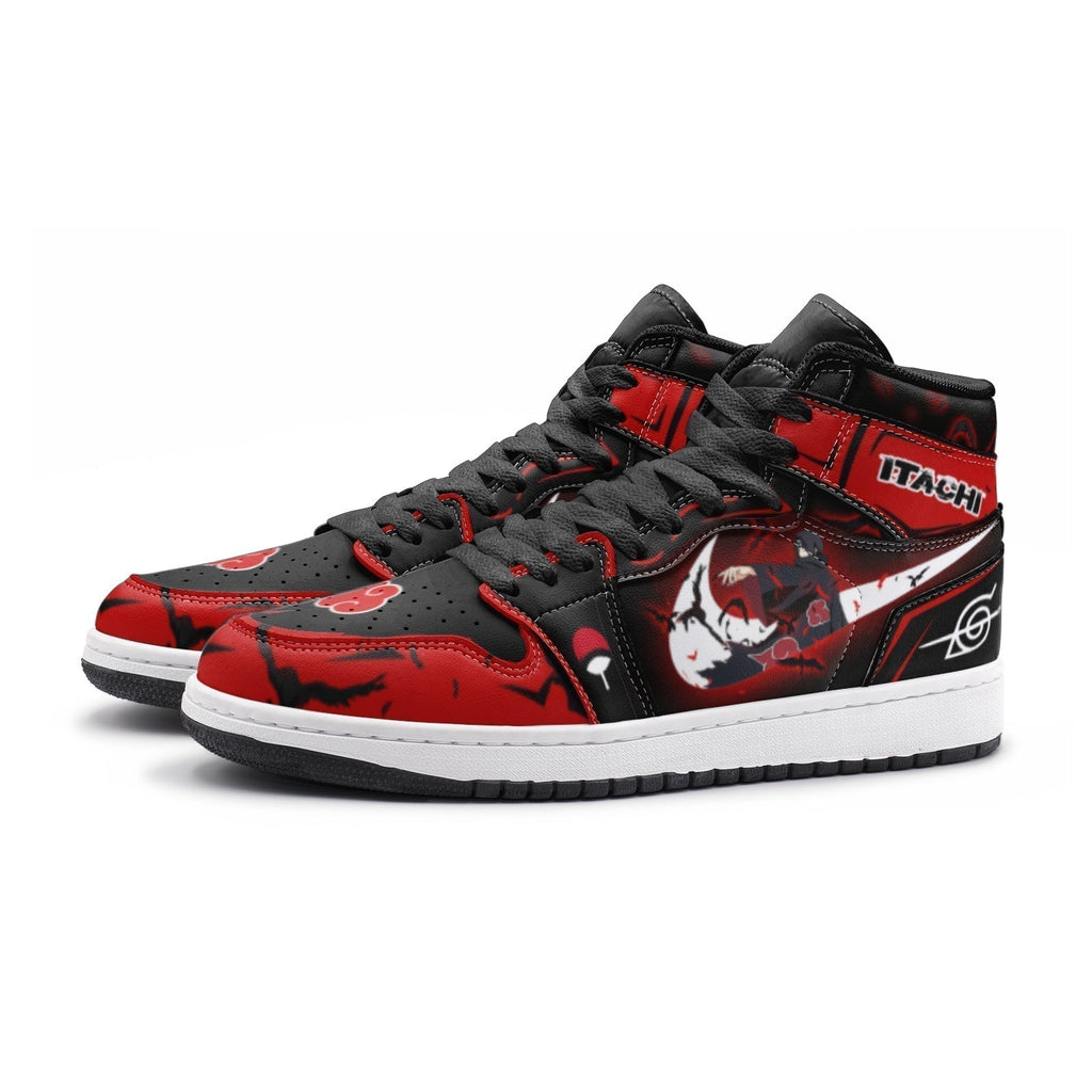 Morukai "Itachi Clan Red Cloud Ninja Mid 1 Basketball Shoes