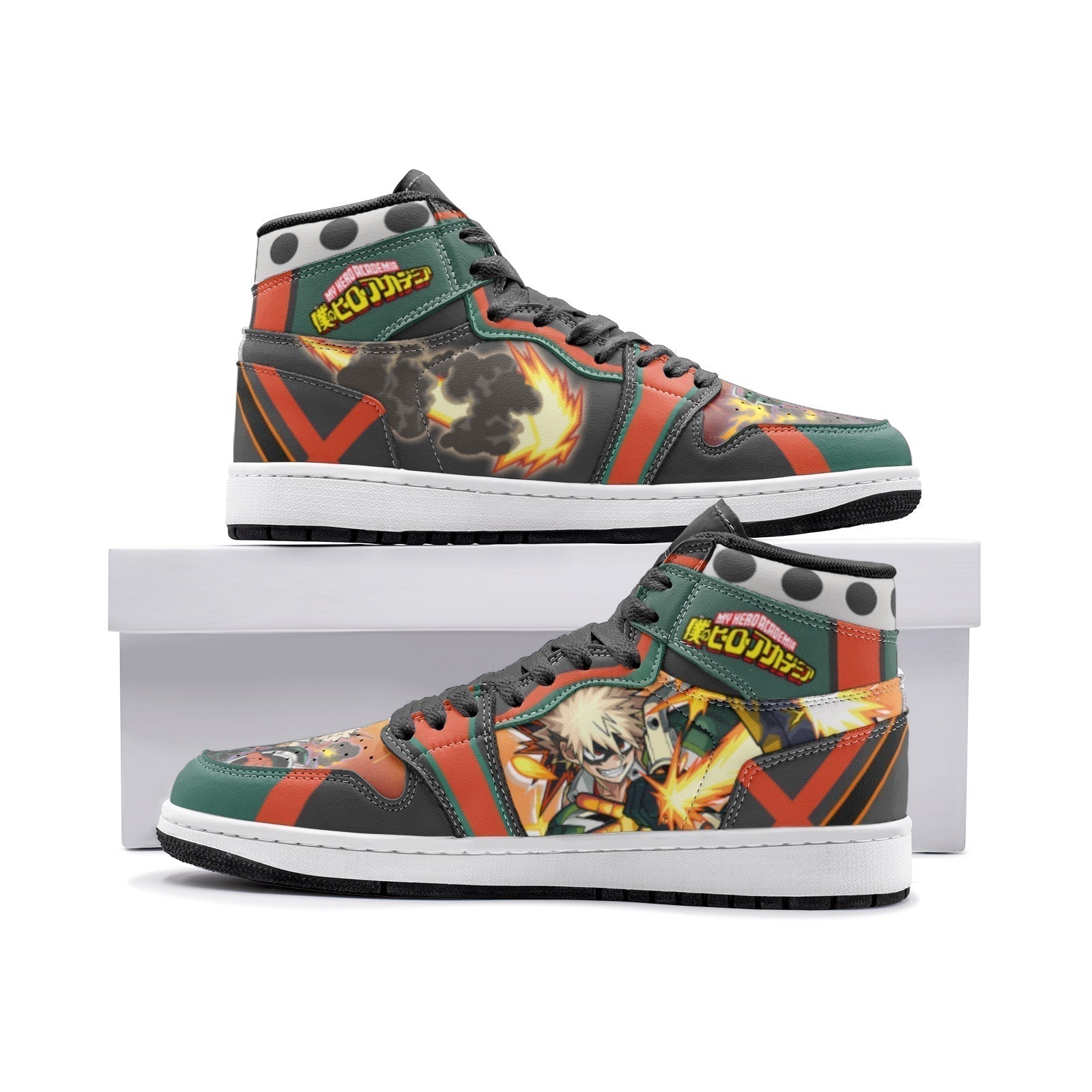 Morukai "Katsuki Bakugo My Hero Academia 2 Mid 1 Basketball Shoes