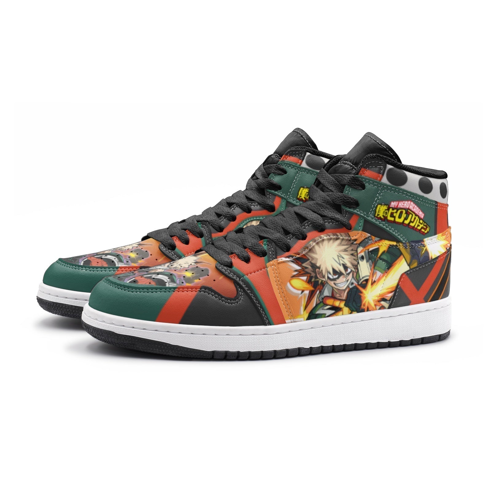 Morukai "Katsuki Bakugo My Hero Academia 2 Mid 1 Basketball Shoes