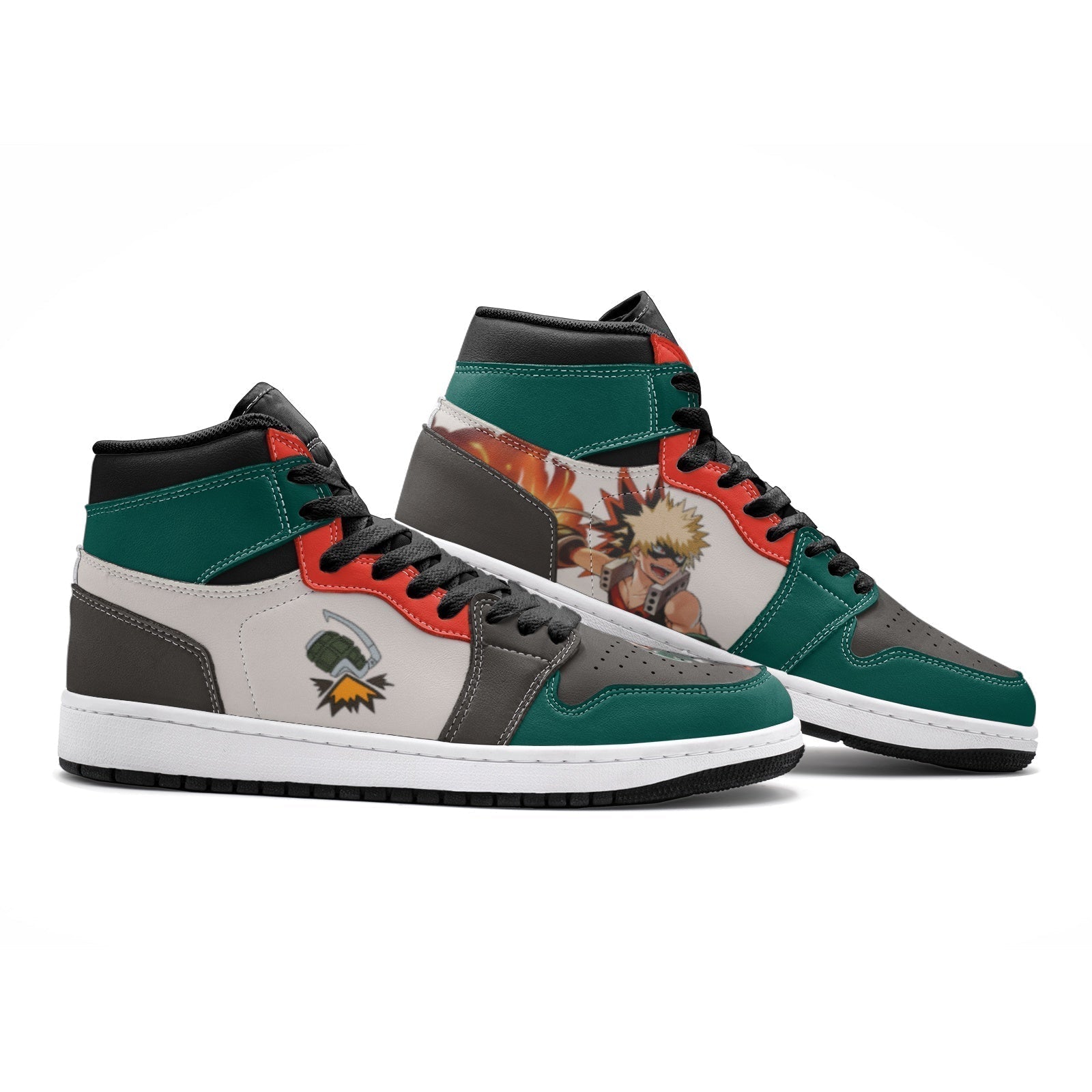 Morukai "Katsuki Bakugo My Hero Academia V2 Mid 1 Basketball Shoes