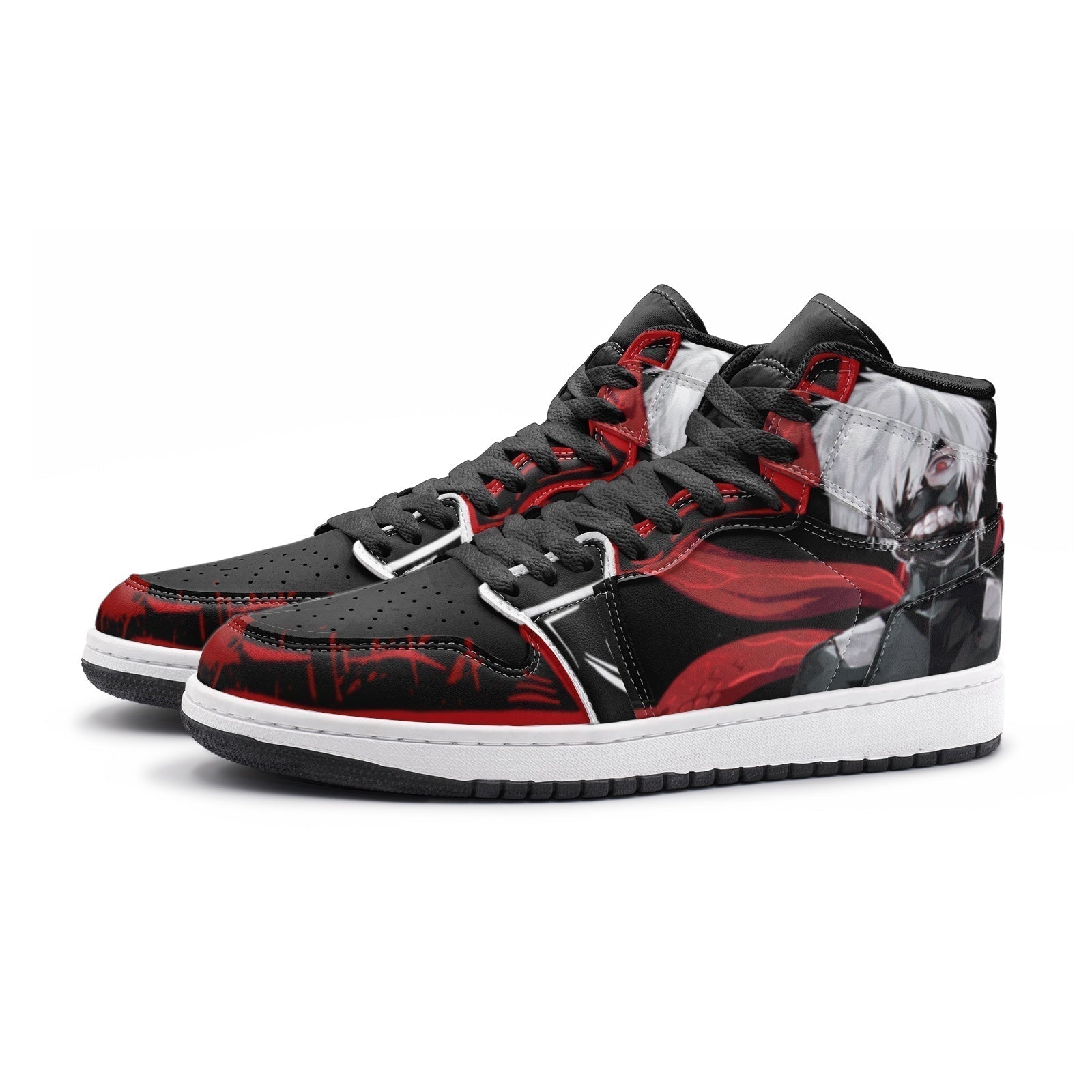 Morukai "Ken Kaneki Tokyo Ghoul V3 Mid 1 Basketball Shoes