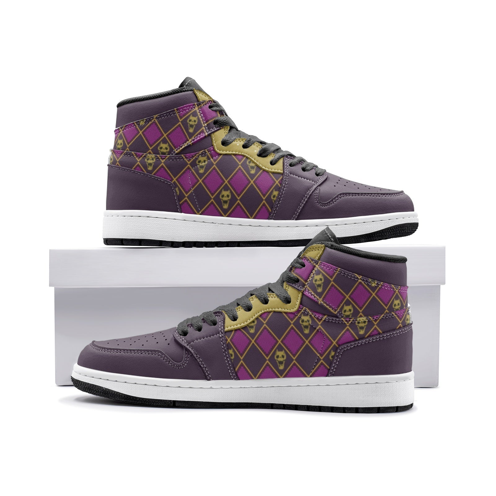 Morukai "Kira Yoshikage Killer Queen Jojo's Bizarre Adventure Mid 1 Basketball Shoes