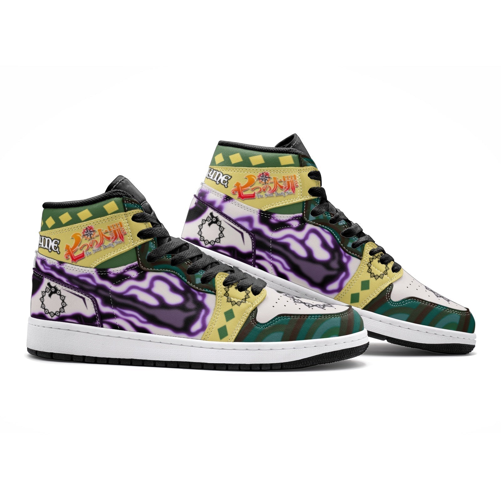 Morukai "Meliodas Lostvayne Seven Deadly Sins V2 Mid 1 Basketball Shoes