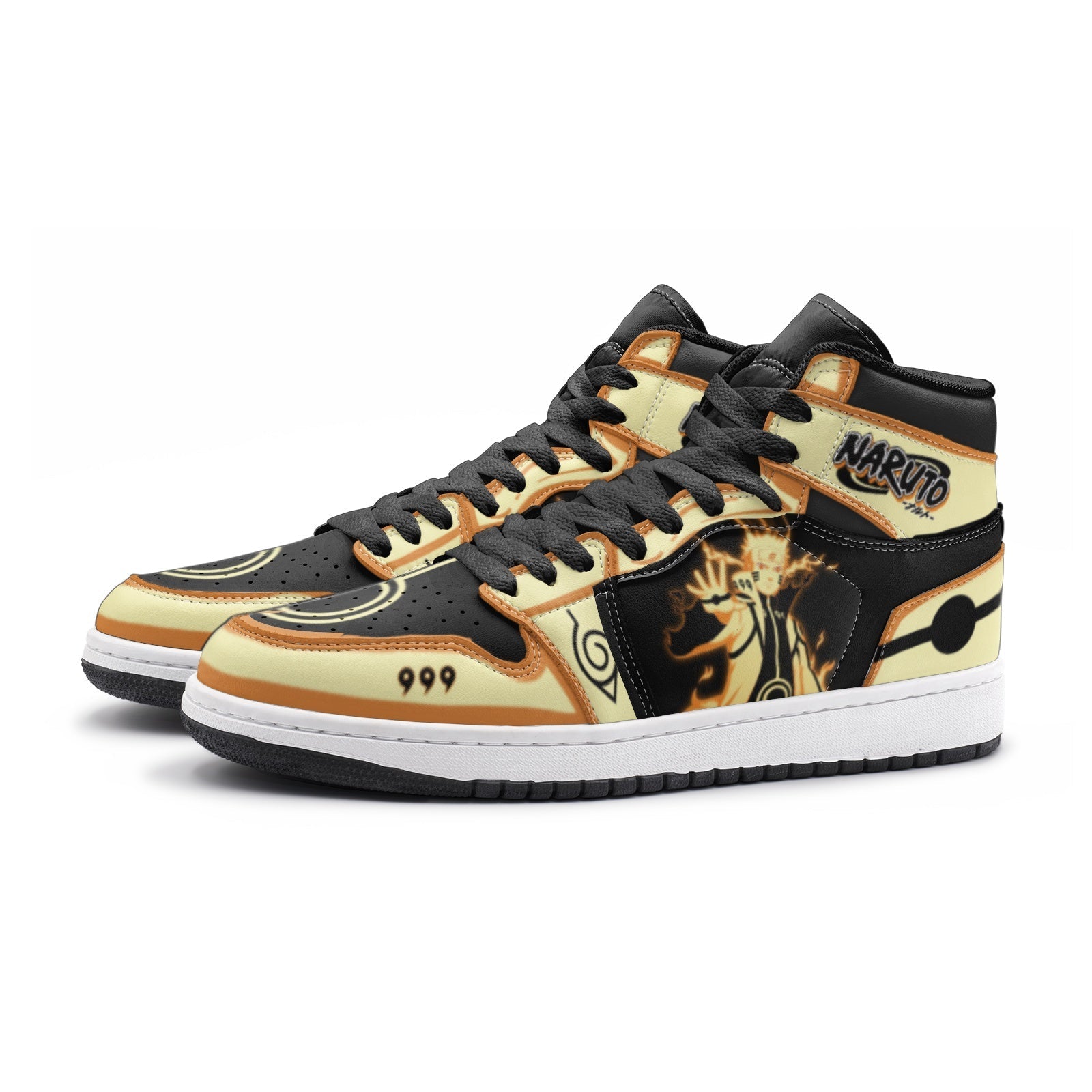Morukai "Nine-Tails Chakra Mode Ninja Shippuden V2 Mid 1 Basketball Shoes