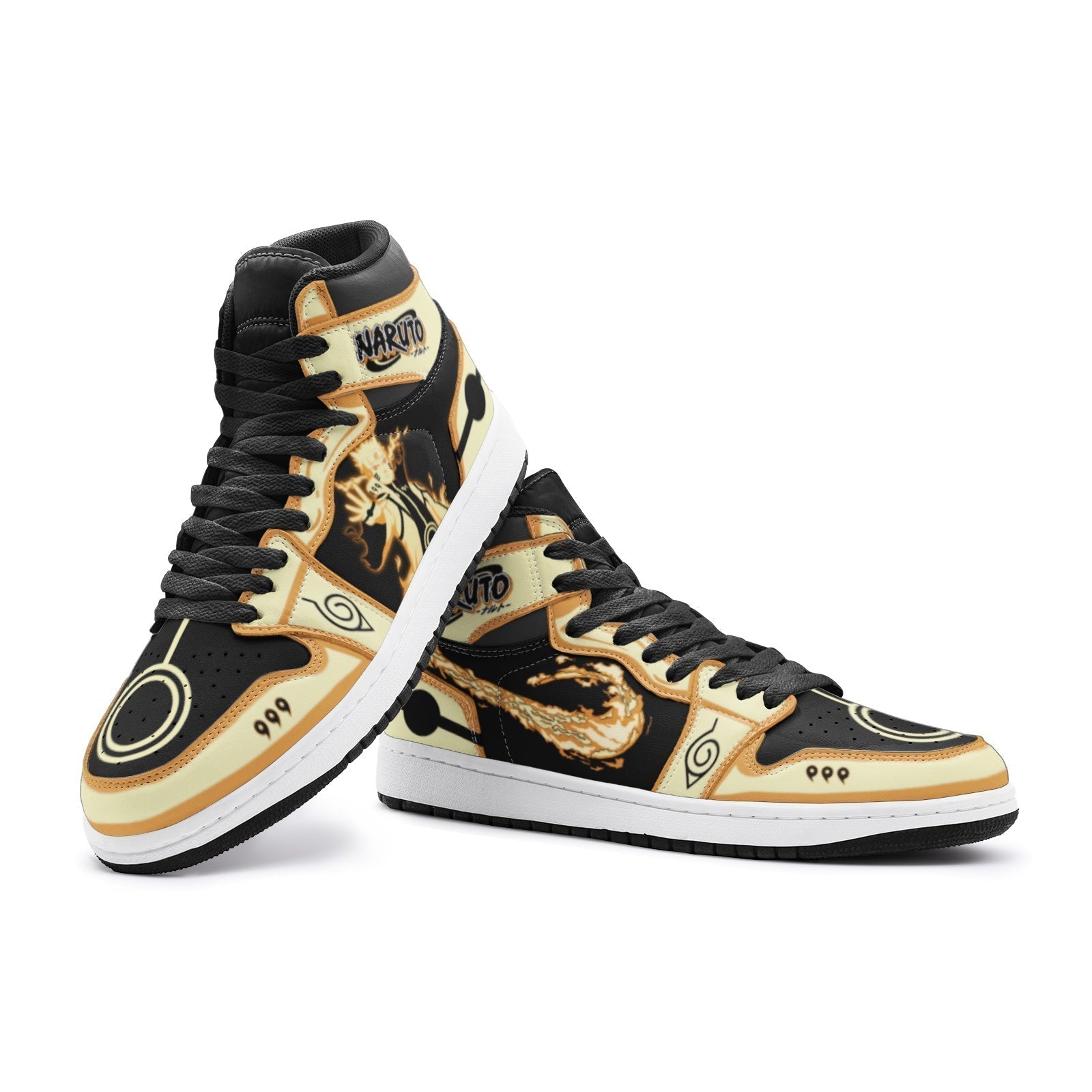 Morukai "Nine-Tails Chakra Mode Ninja Shippuden V2 Mid 1 Basketball Shoes