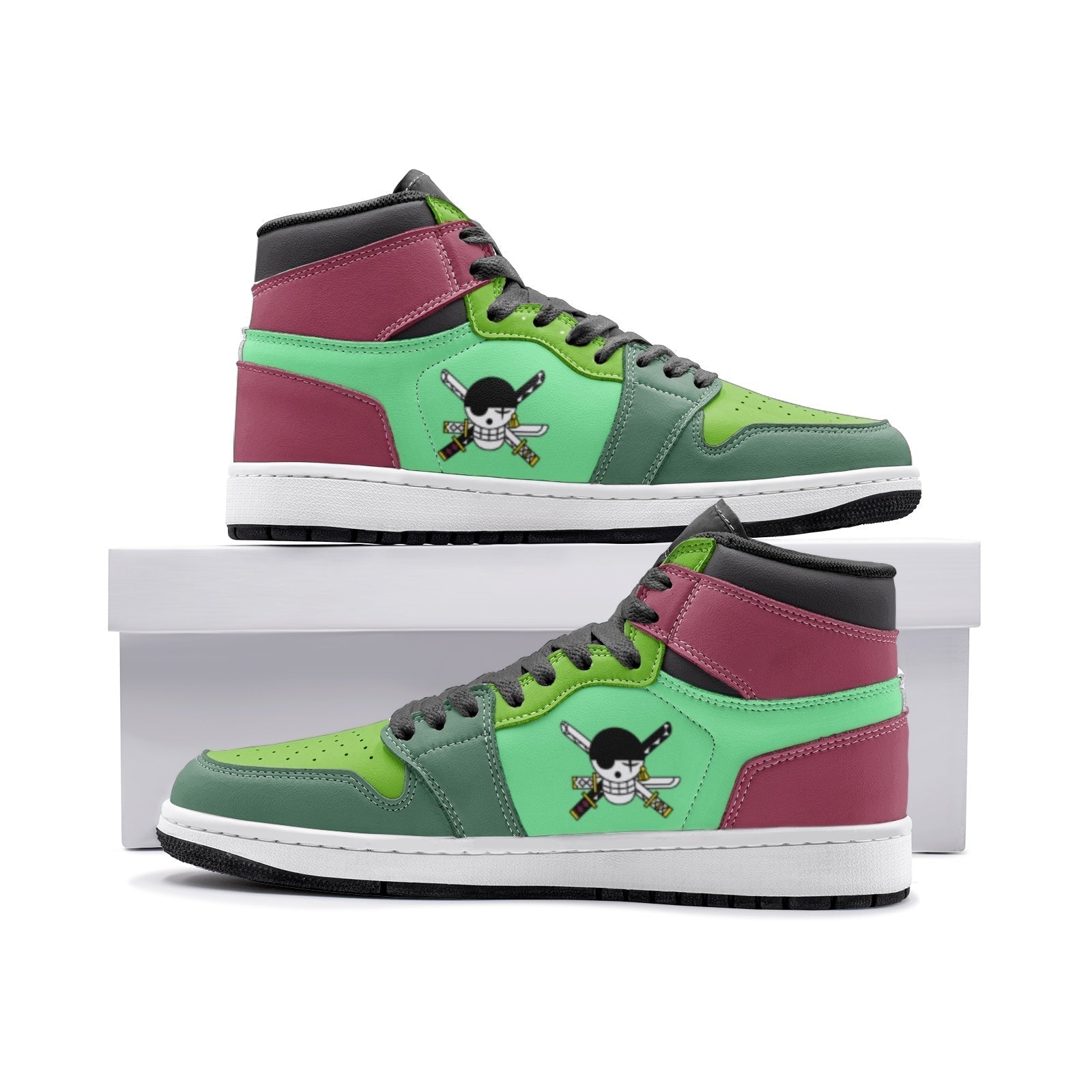 Morukai "Roronoa Zoro One Piece Mid 1 Basketball Shoes