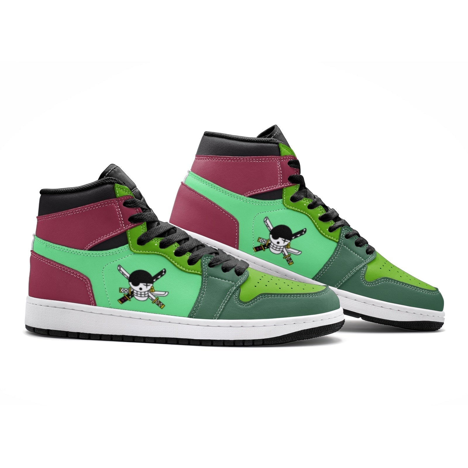 Morukai "Roronoa Zoro One Piece Mid 1 Basketball Shoes