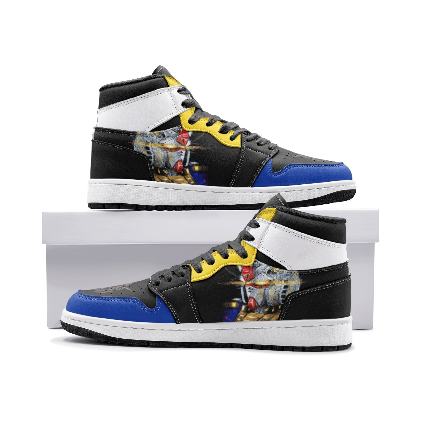 Morukai "Scribble RX-78 Gundam Mid 1 Basketball Shoes
