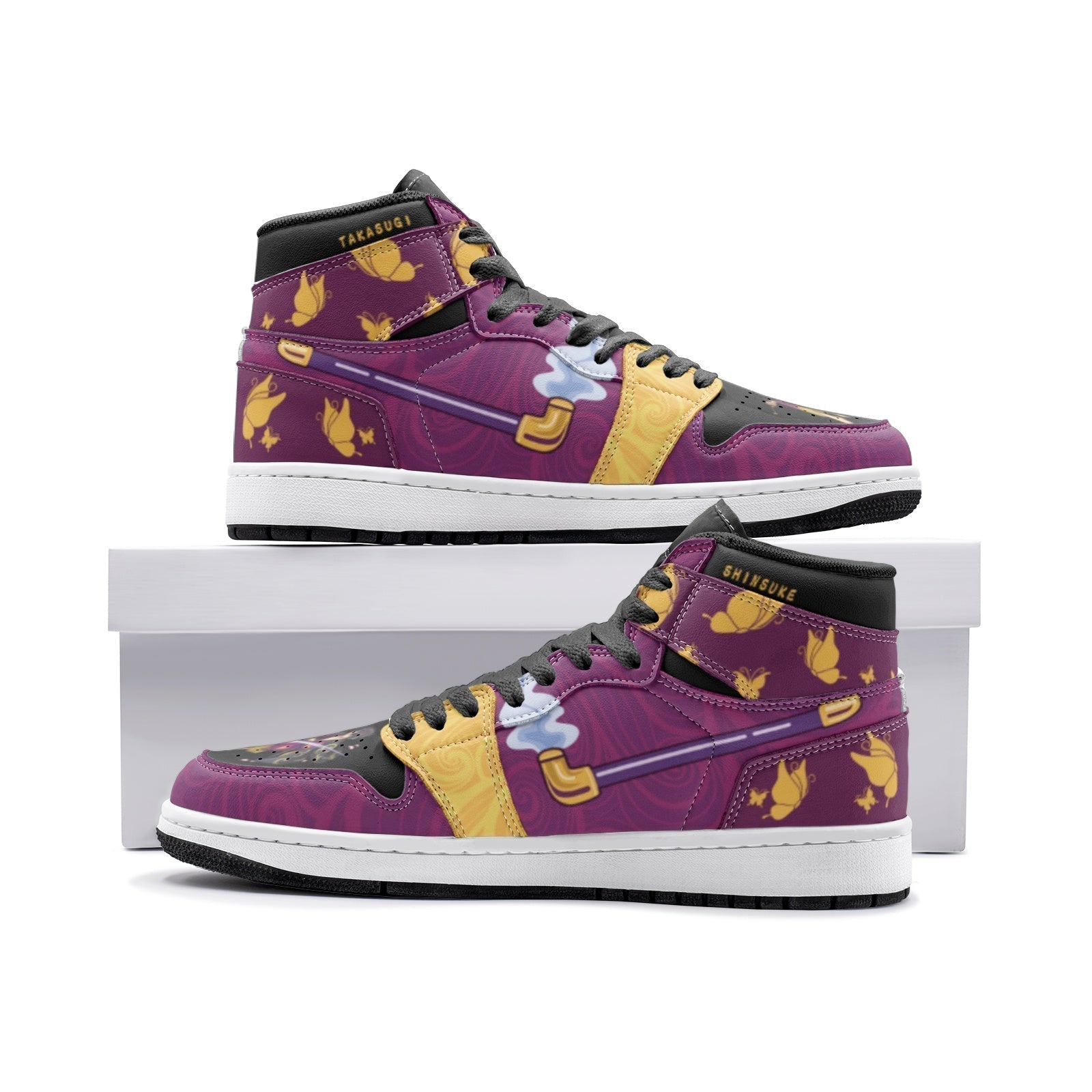 Morukai "Shinsuke Smoking Pipe Gintama Mid 1 Basketball Shoes