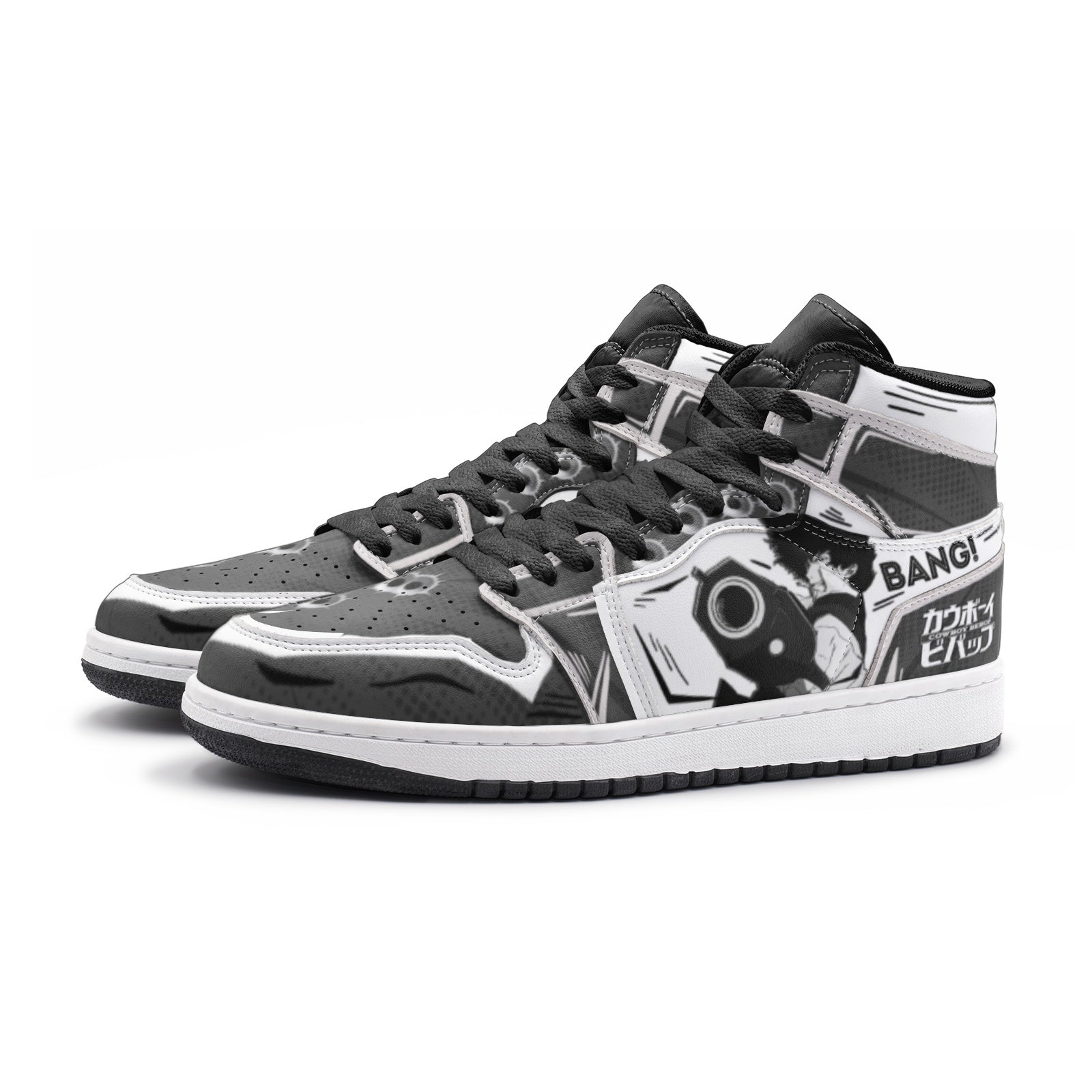 Morukai "Spike Spiegel Cowboy Bebop Mid 1 Basketball Shoes
