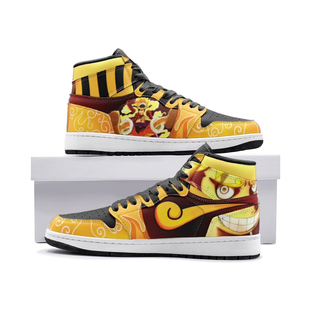 Morukai "Sun God Luffy One Piece V2 Mid 1 Basketball Shoes