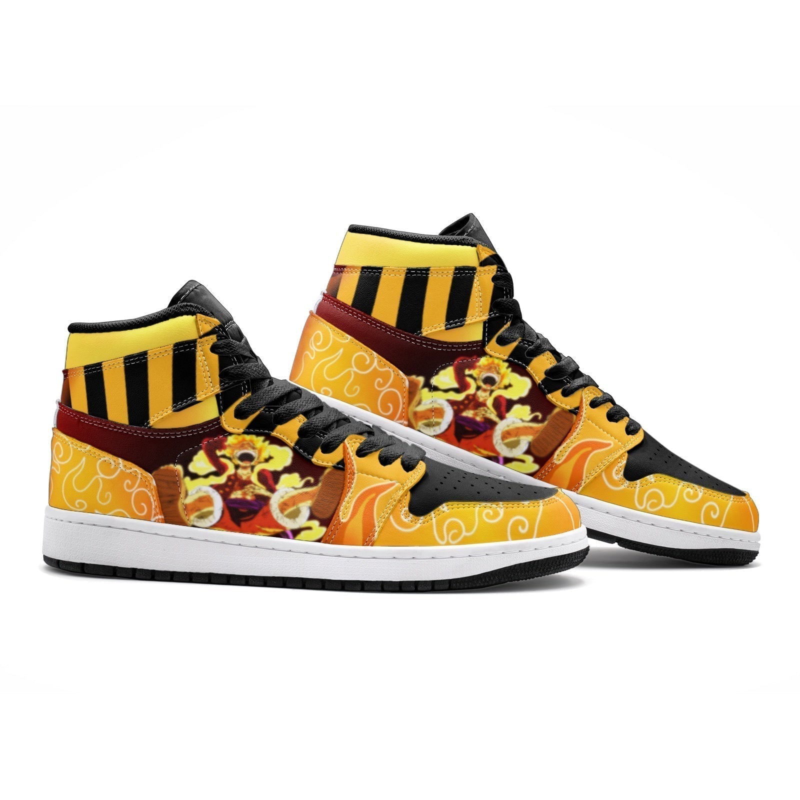 Morukai "Sun God Luffy One Piece V2 Mid 1 Basketball Shoes