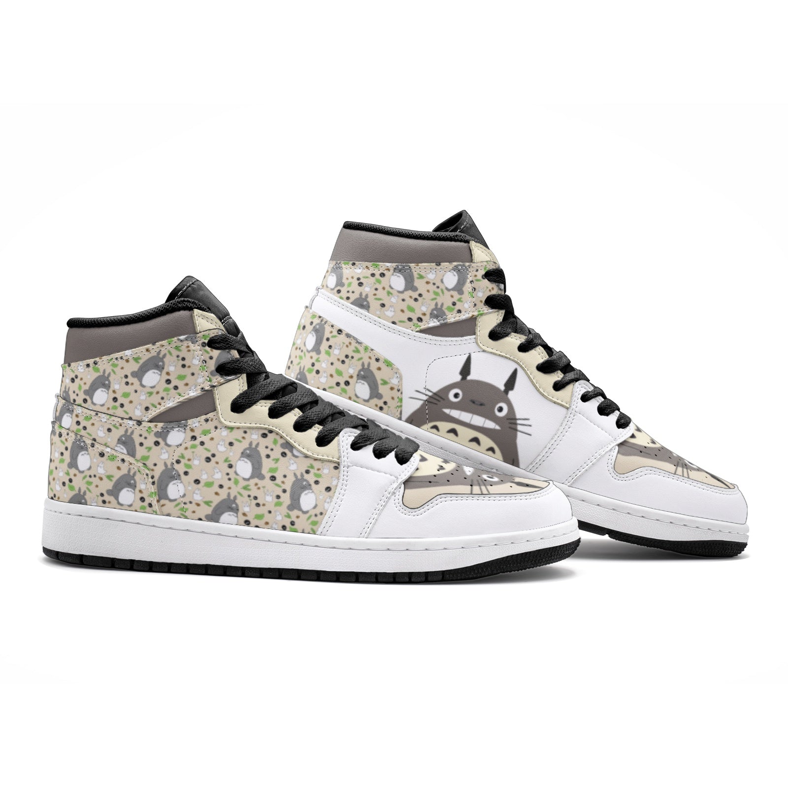 Morukai "Totoro Pattern My Neighbor Totoro Mid 1 Basketball Shoes