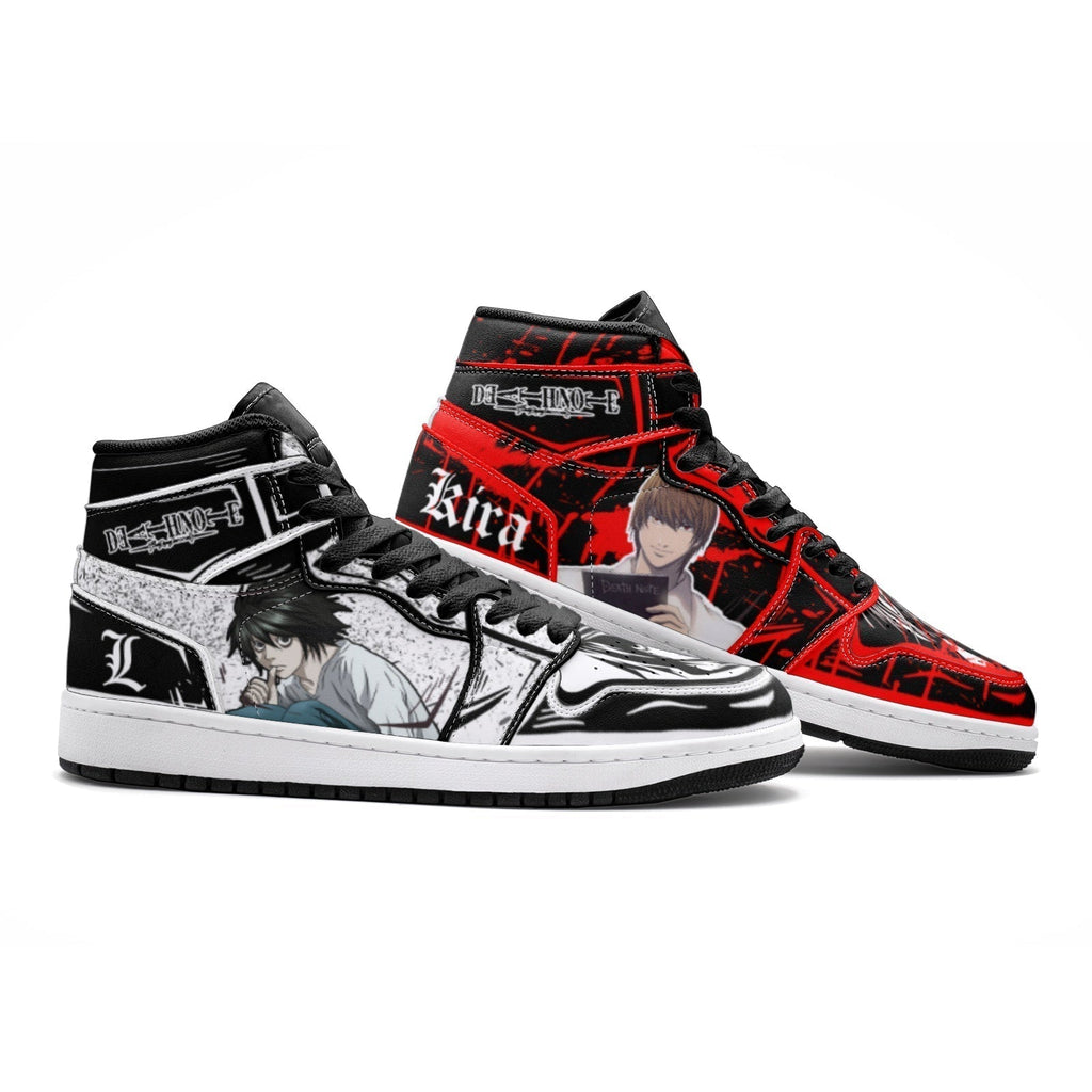 Morukai "Yagami Light Kira and L Lawliet Desu Mid 1 Basketball Shoes