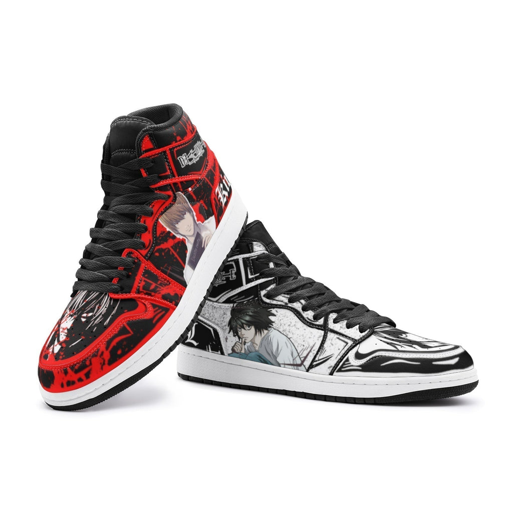 Morukai "Yagami Light Kira and L Lawliet Desu Mid 1 Basketball Shoes