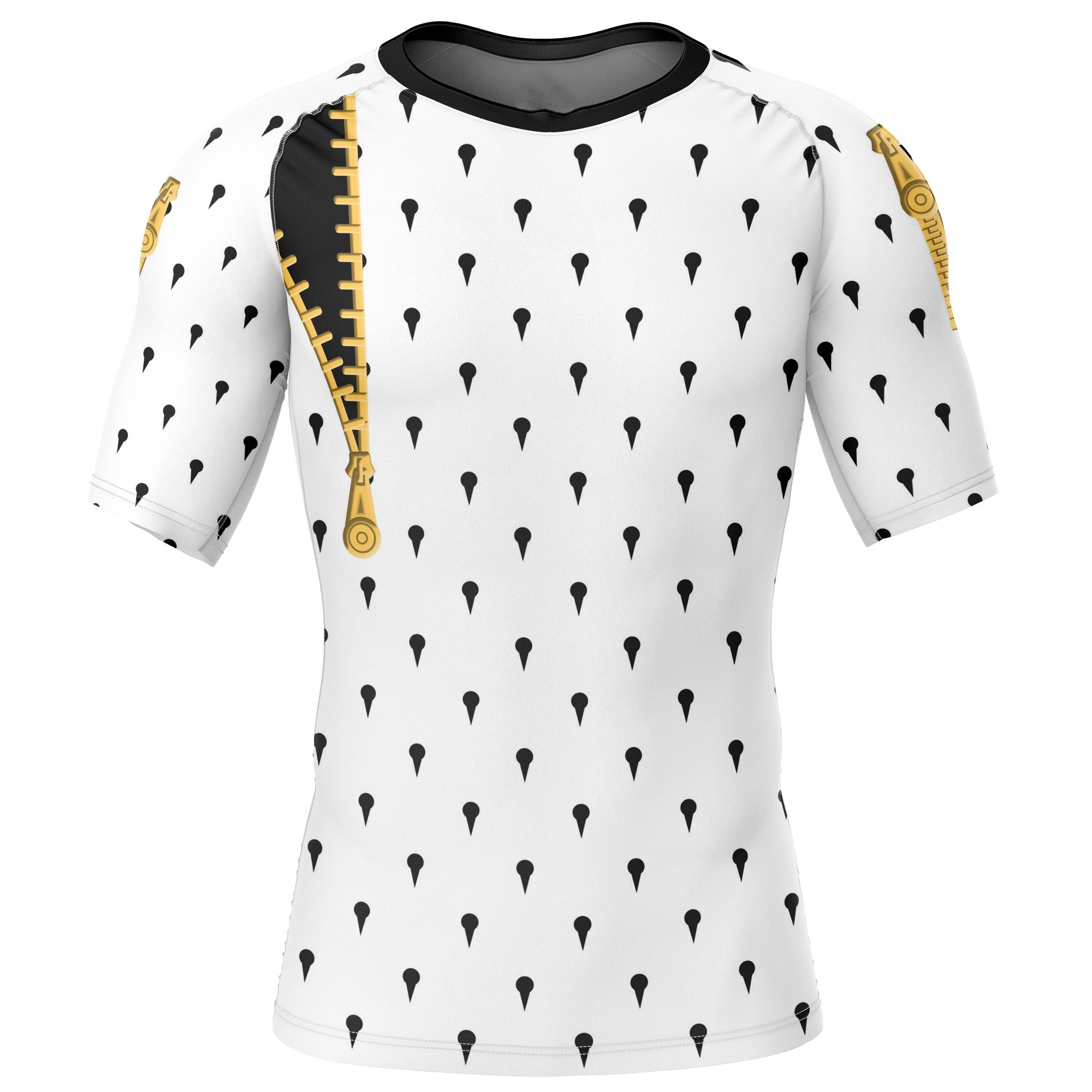 Morukai "Bruno Bucciarati" Jojo's Bizarre Adventure Short Sleeve Rash Guard Compression Shirt