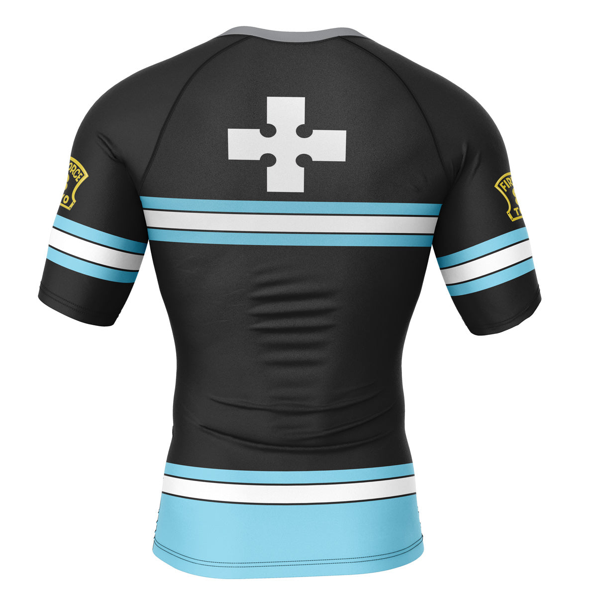 Morukai "Company 8 Fire Force Short Sleeve Rash Guard Compression Shirt