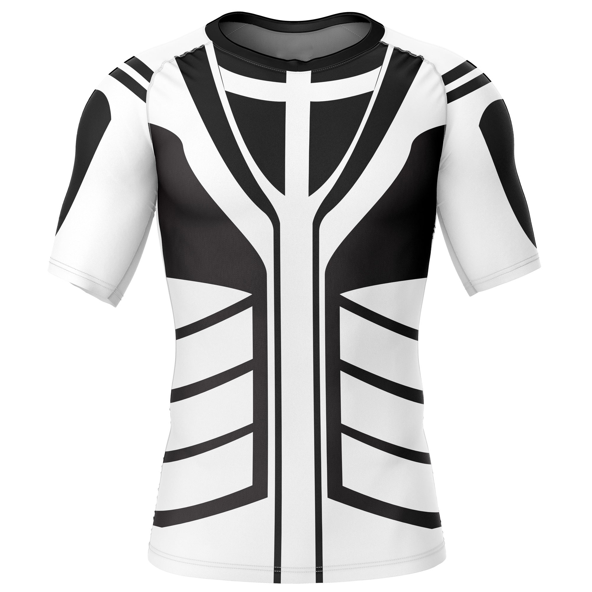 Morukai "Fullbring Ichigo Bleach Short Sleeve Rash Guard Compression Shirt