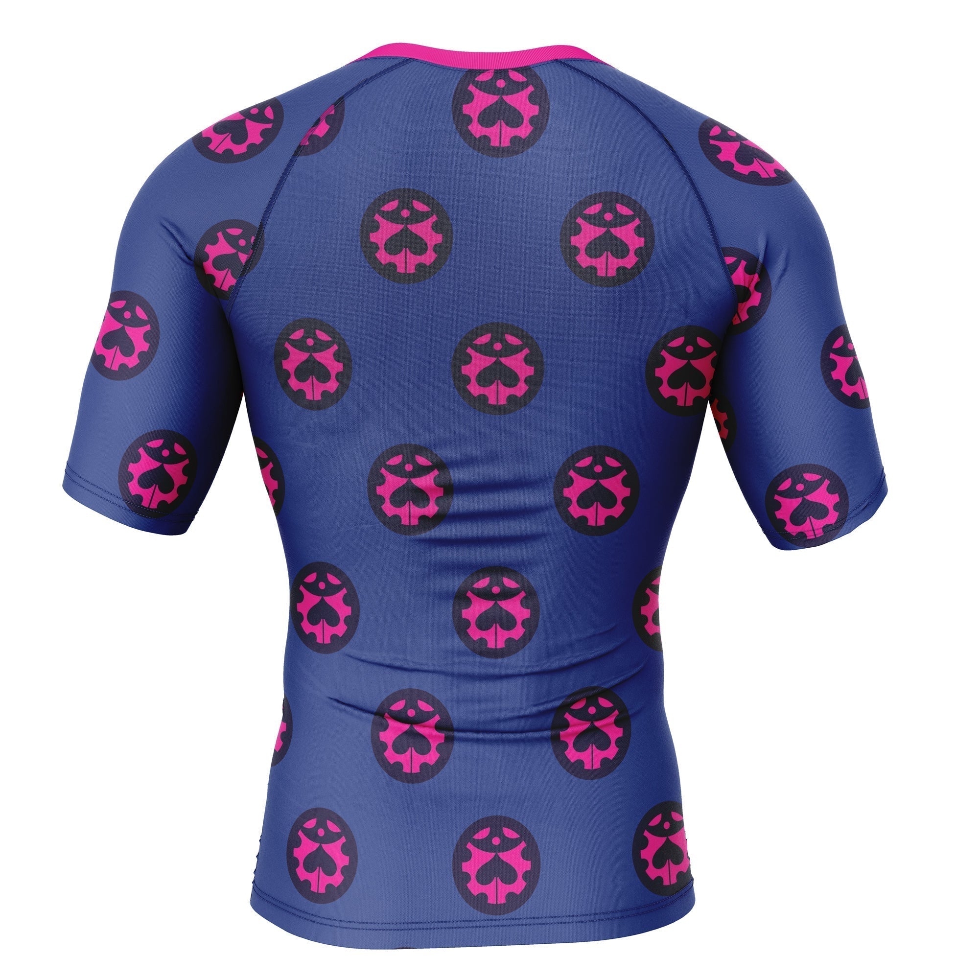 Morukai "Giorno Giovanna" Jojo's Bizarre Adventure Short Sleeve Rash Guard Compression Shirt