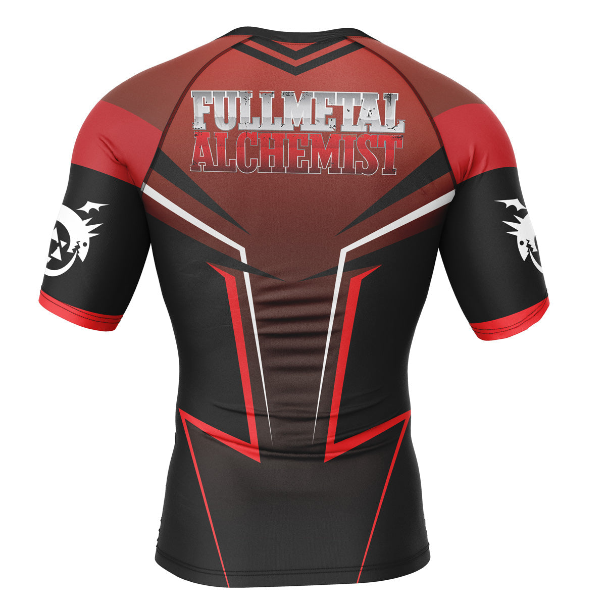 Morukai "Homunculus" Fullmetal Alchemist Short Sleeve Rash Guard Compression Shirt