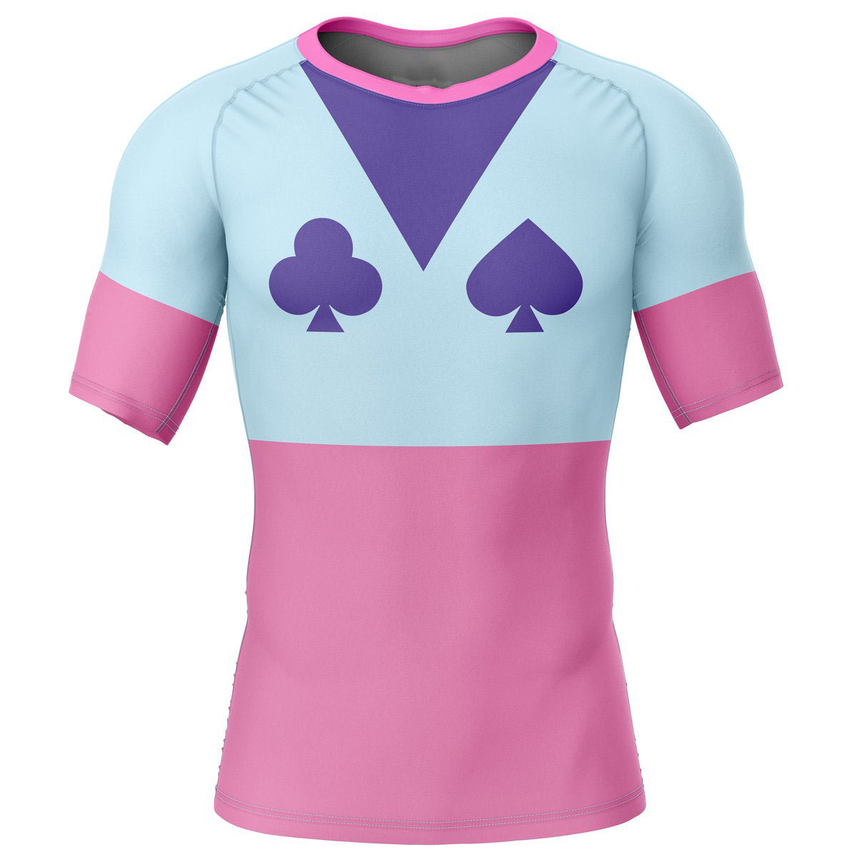 Morukai "Hisoka Morow" Hunter X Hunter Short Sleeve Rash Guard Compression Shirt