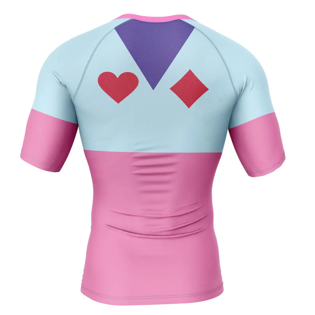 Morukai "Hisoka Morow" Hunter X Hunter Short Sleeve Rash Guard Compression Shirt