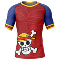 Morukai "Monkey D. Luffy Straw Hat One Piece Short Sleeve Rash Guard Compression Shirt