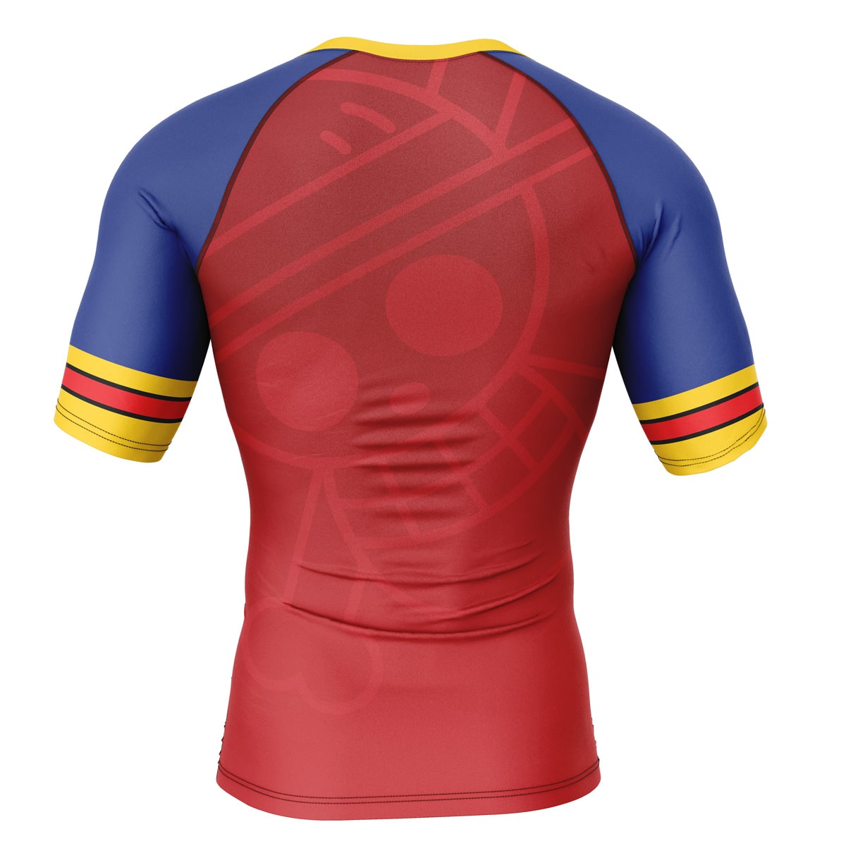 Morukai "Monkey D. Luffy Straw Hat One Piece Short Sleeve Rash Guard Compression Shirt