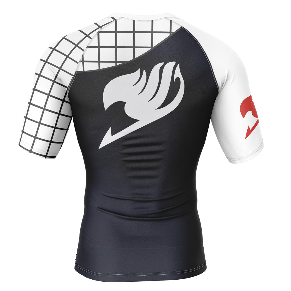 Morukai "Natsu Dragneel Fairy Tail Short Sleeve Rash Guard Compression Shirt