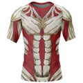 Morukai "Reiner Braun Armored Attack on Titan Short Sleeve Rash Guard Compression Shirt