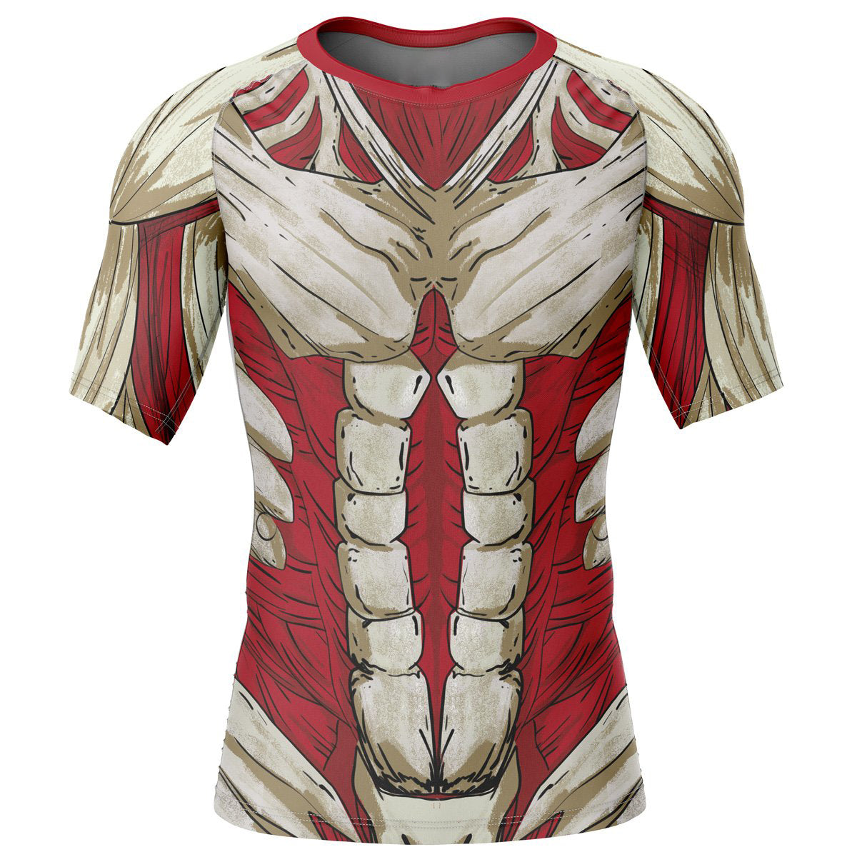 Morukai "Reiner Braun Armored Attack on Titan Short Sleeve Rash Guard Compression Shirt