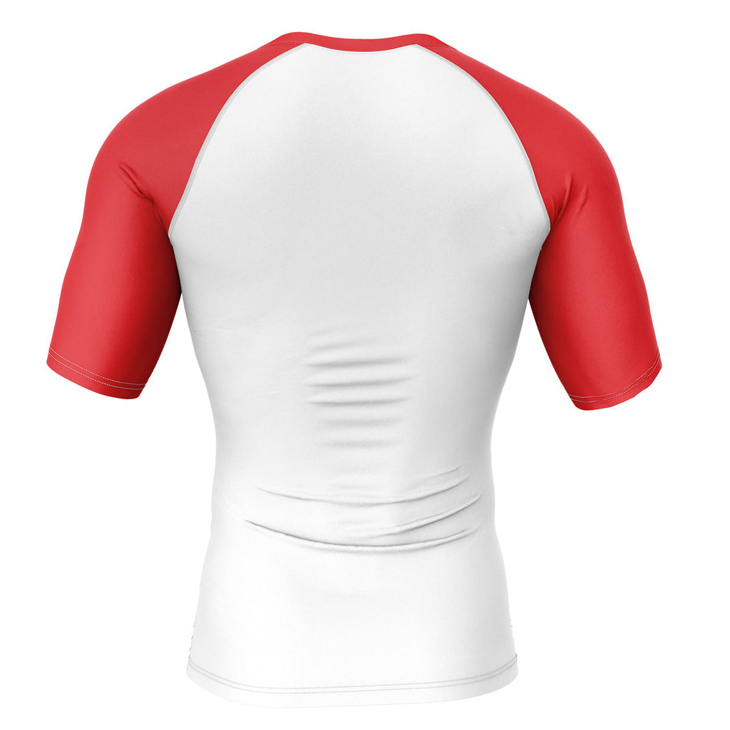 Morukai "Saitama Oppai" One Punch Man Short Sleeve Rash Guard Compression Shirt