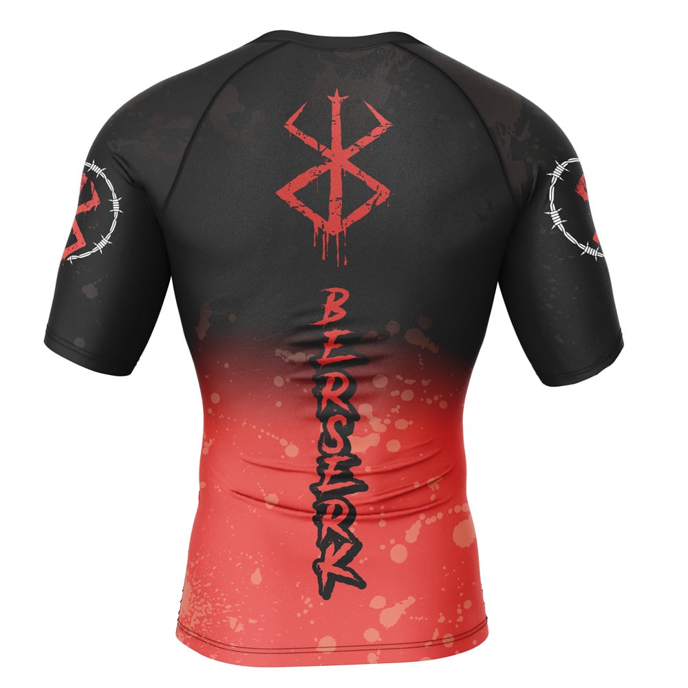 Morukai "Struggler Berserk Short Sleeve Rash Guard Compression Shirt
