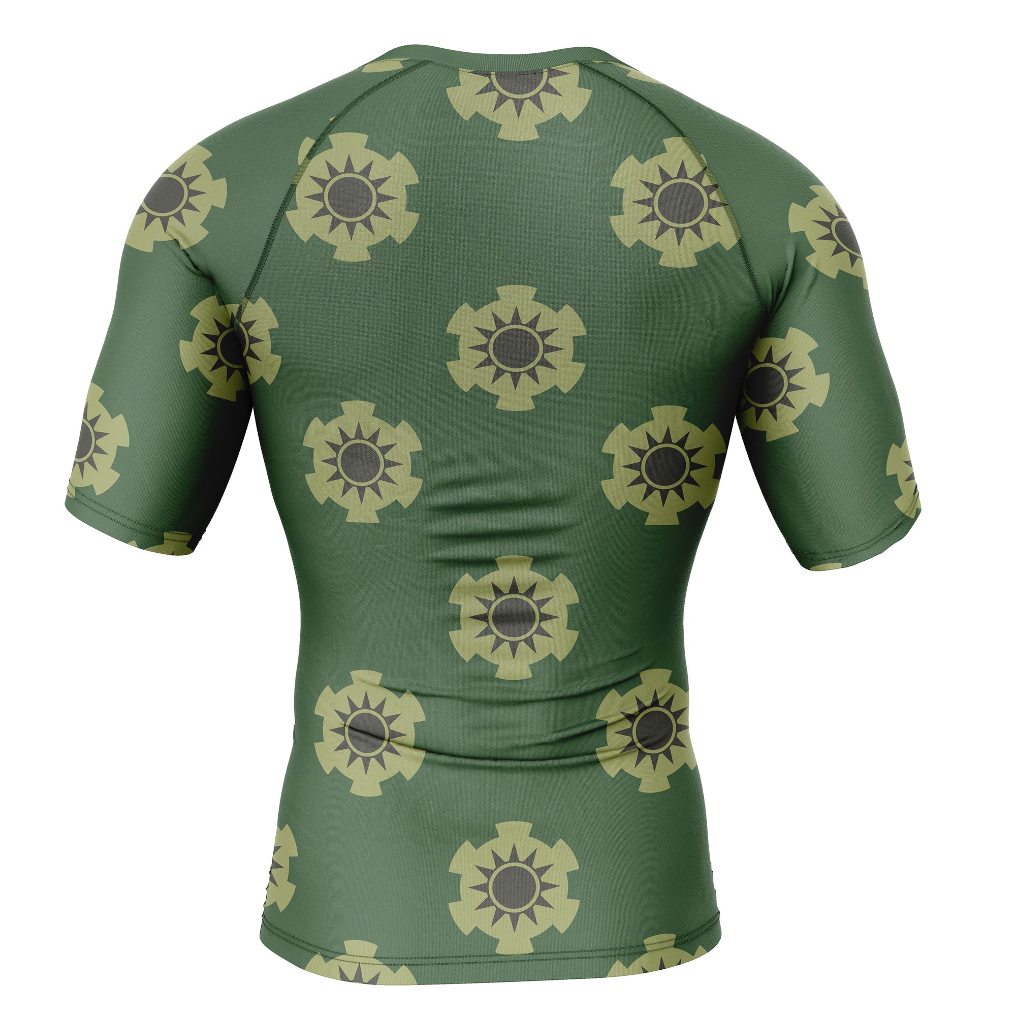 Morukai "Roronoa Zoro Wano" One Piece Short Sleeve Rash Guard Compression Shirt