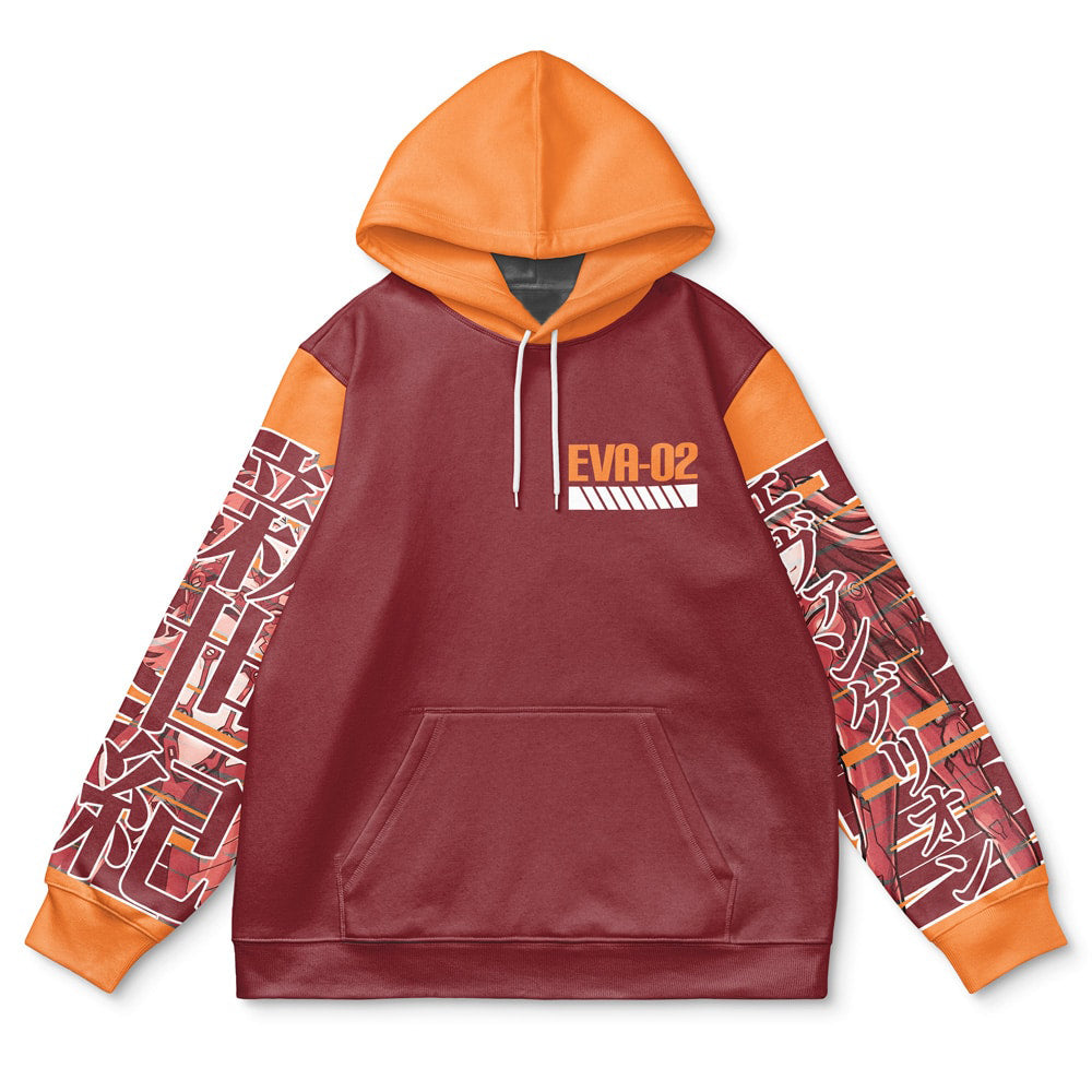 Morukai "Asuka Langley Sohryu x Eva 02 Neon Genesis Evangelion Streetwear Hoodie
